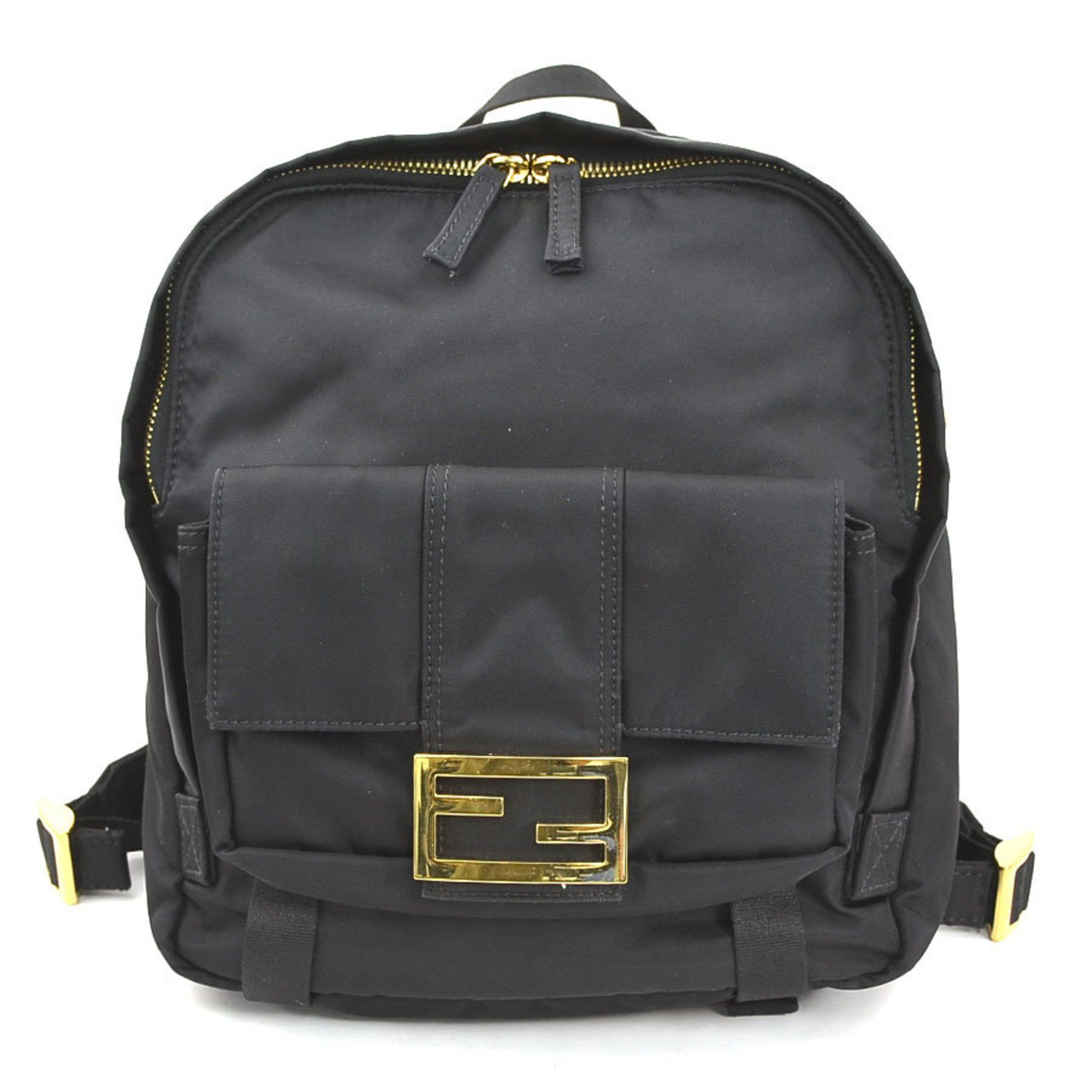 Fendi Fendi Backpack Nylon Black Gold Women's 8BZ048-A94G e60751g Size ONE SIZE - 1 Thumbnail