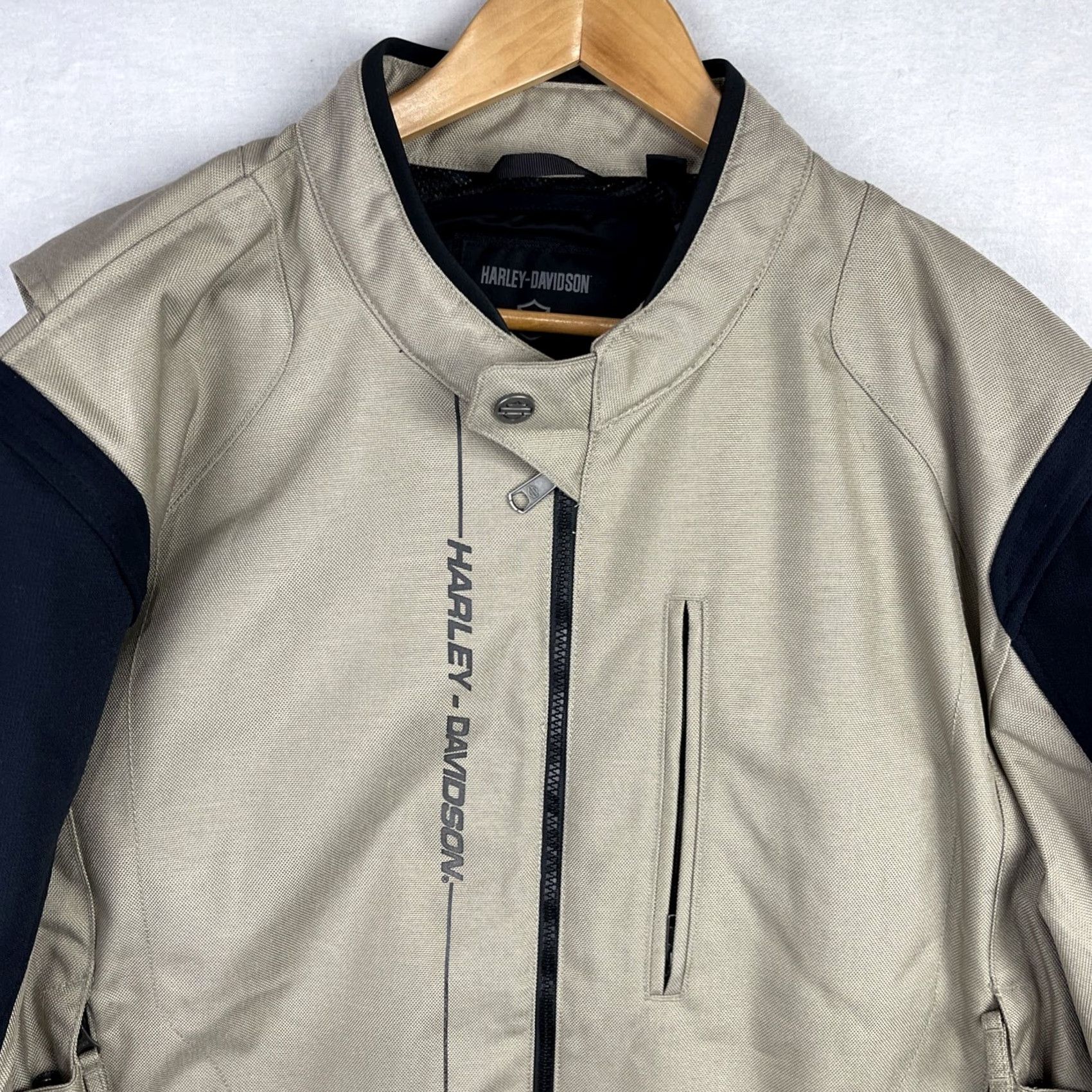 Harley Davidson Harley-Davidson Jacket Mens 3XL Brown Black Piledriver 2.0 Snap Tab Riding Zip Shirt Size US XXL / EU 58 / 5 - 3 Thumbnail