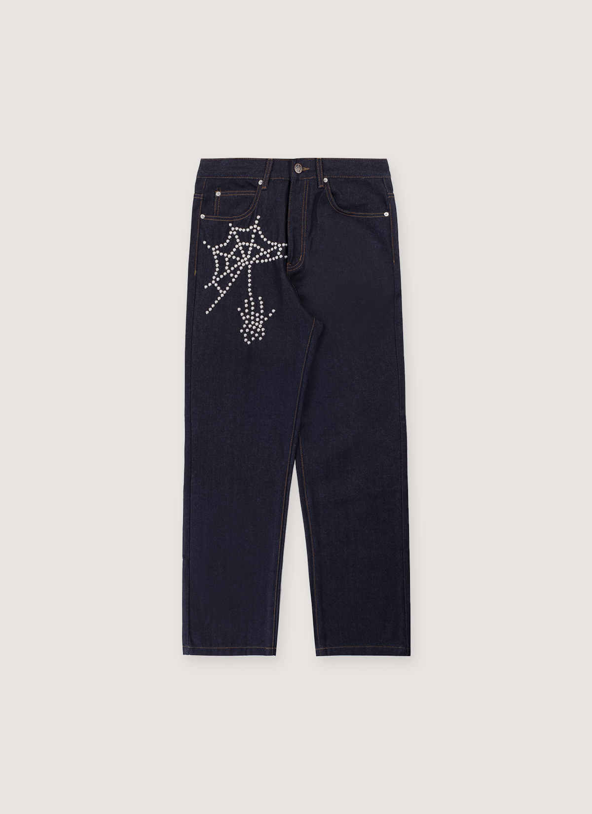 Other Boredom Kills Spider Denim Jeans Raw Indigo Size US 30 / EU 46 - 1 Thumbnail