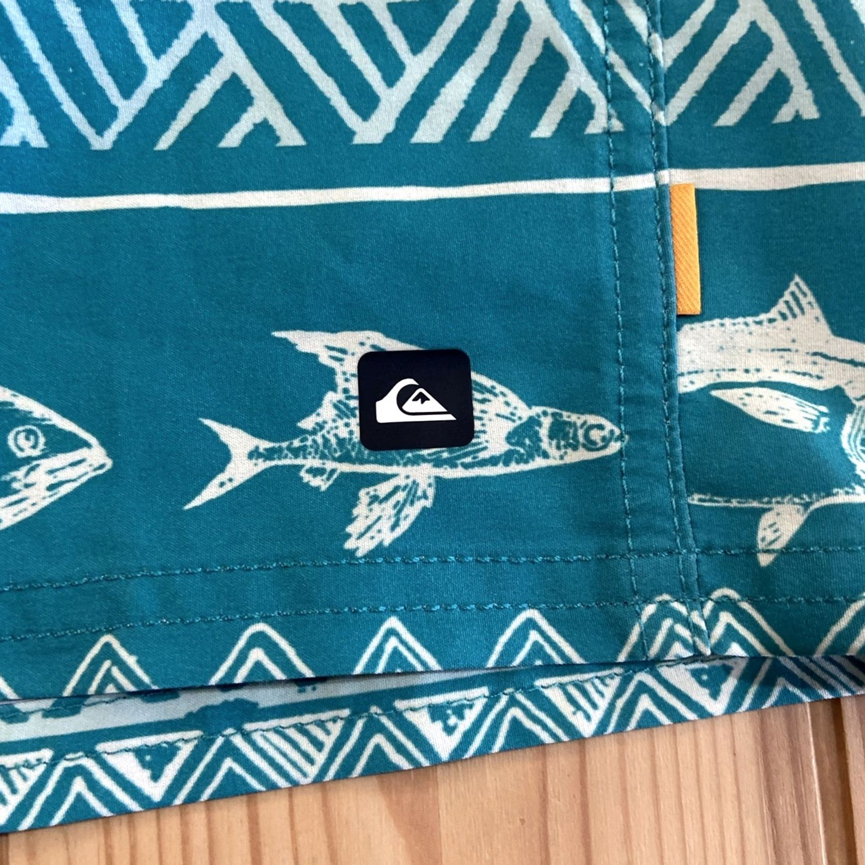 Quiksilver Quiksilver Waterman Board Shorts Men 32 Tuna Mahi Swim Trunks 4 Way Stretch Surf Green Solid Size US 32 / EU 48 - 2 Thumbnail