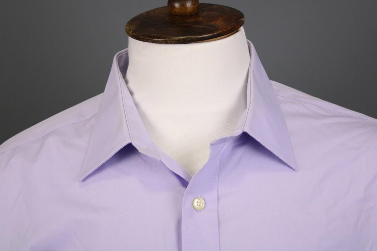 Designer Balmain Paris Purple Long Sleeve Button Down Shirt Size 44 Size US M / EU 48-50 / 2 - 5 Thumbnail