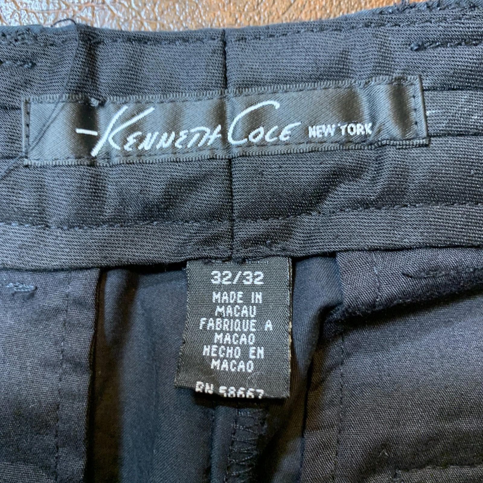 Kenneth Cole Kenneth Cole Tech Pants Mens 32 X 32 Navy Blue Chino (342) Size US 32 / EU 48 - 5 Thumbnail