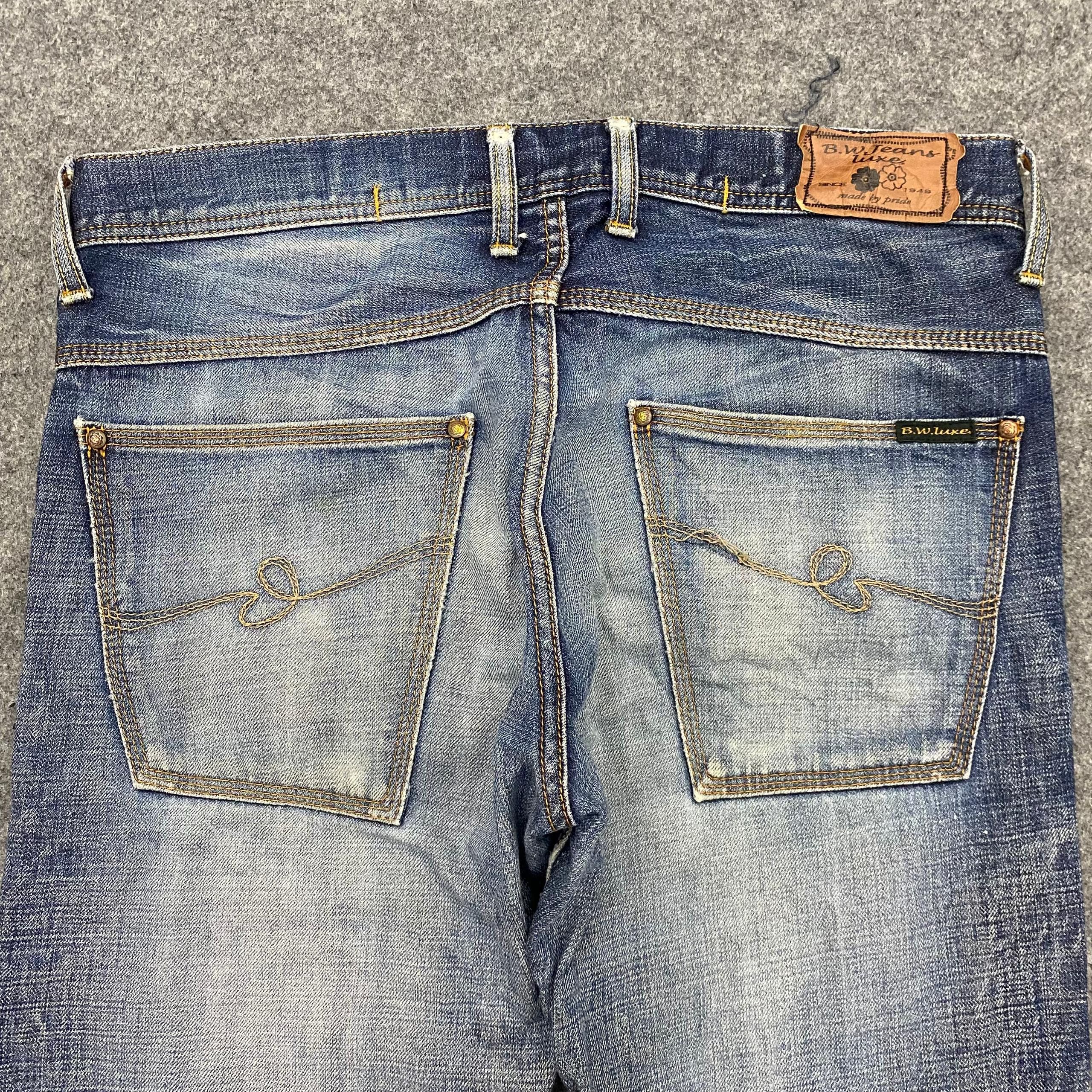 If Six Was Nine 💥Best Offer💥Vintage Blue Way Distressed Denim Size US 35 - 15 Thumbnail
