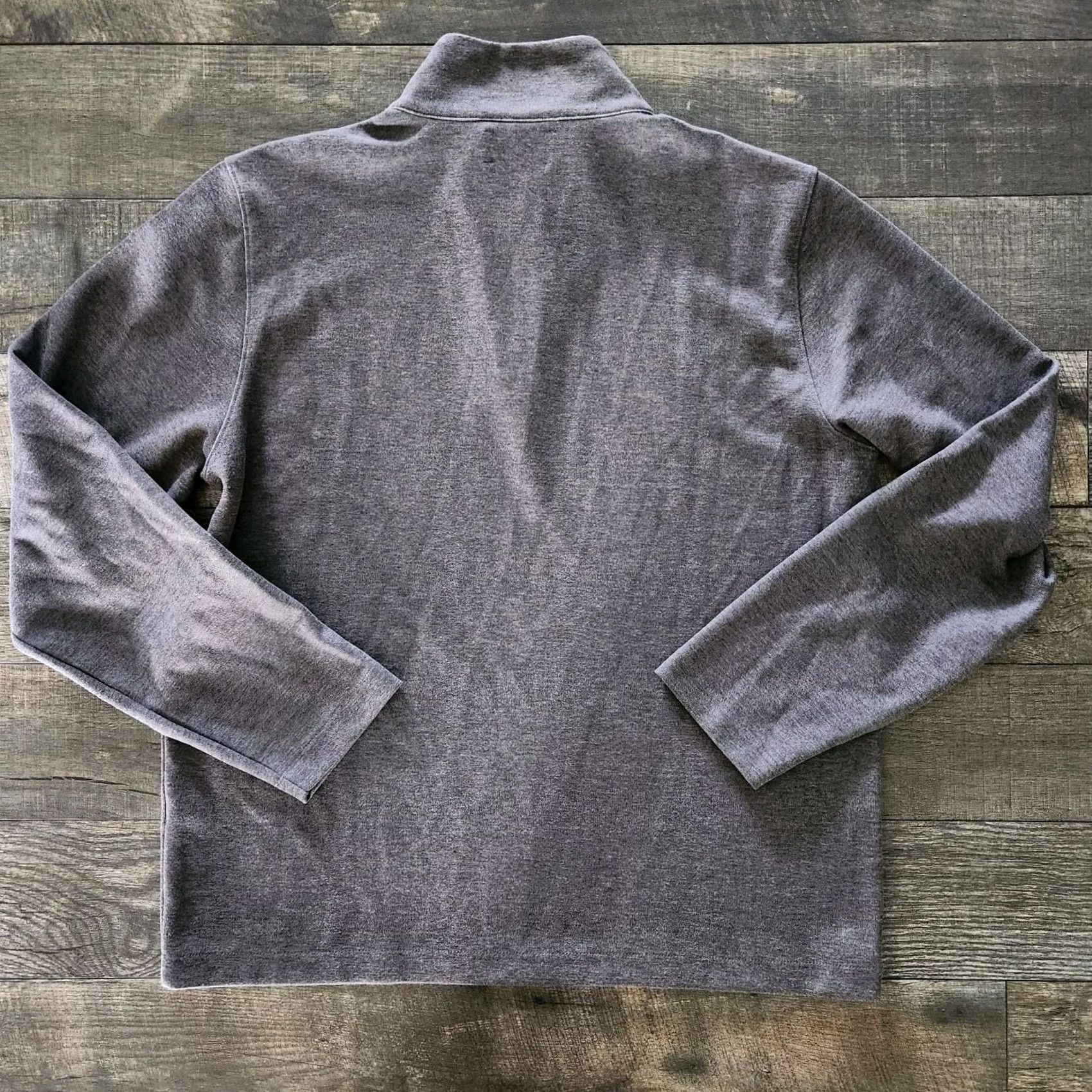 Bonobos Bonobos Sweater Men L Large Charcoal Gray 1/4 Zip Soft Cotton Pullover Size US L / EU 52-54 / 3 - 3 Thumbnail