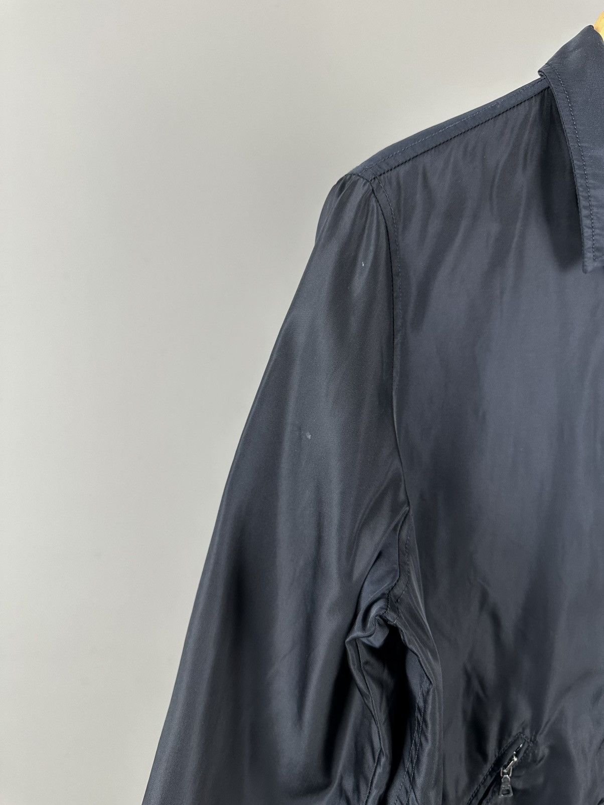 Prada Prada - Vintage - Nylon Zip-Up Jacket in Navy Size US L / EU 52-54 / 3 - 9 Thumbnail