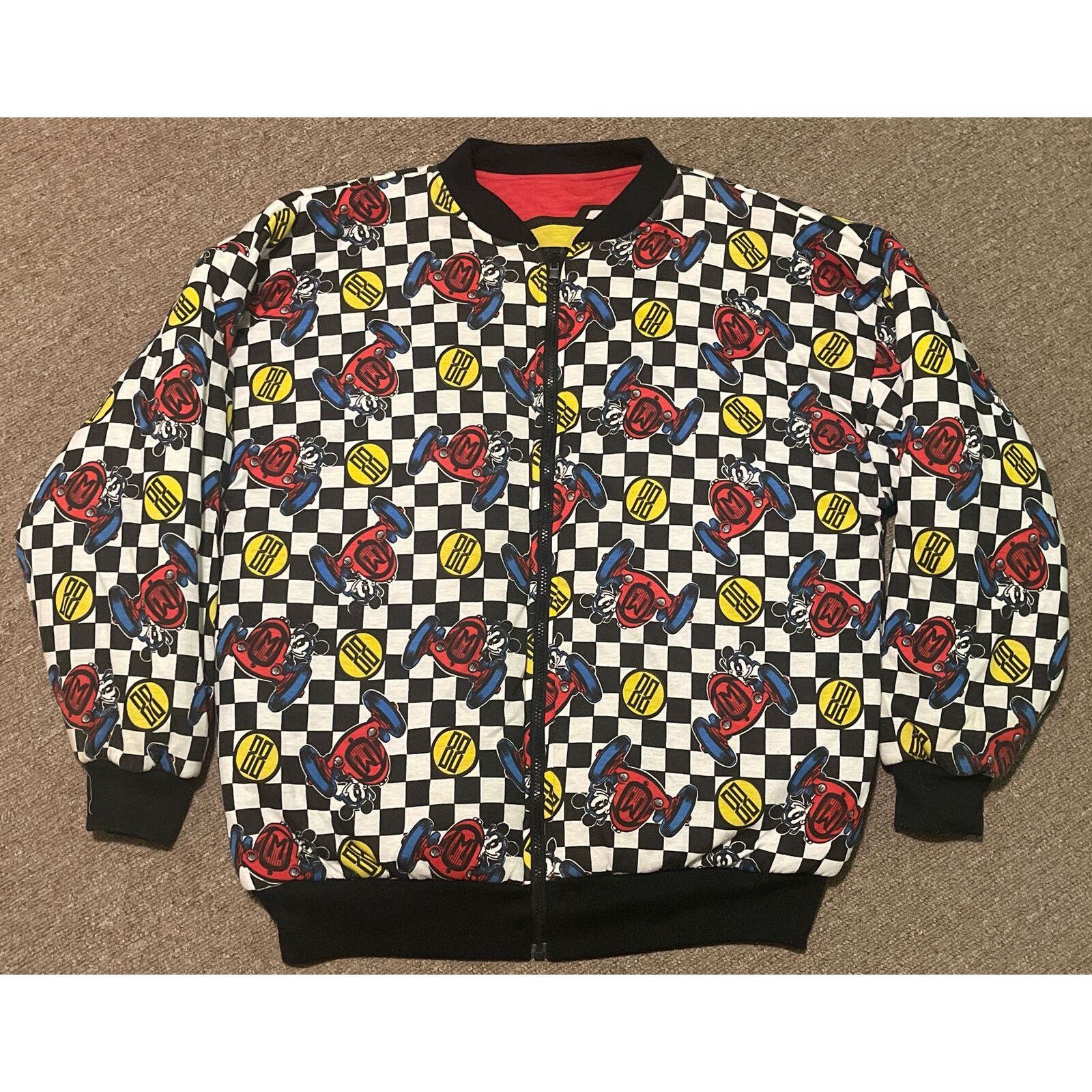Mickey Inc Vintage 80’s XL Disney Mickey Inc Mickey Mouse Racing Revers Size US XL / EU 56 / 4 - 3 Thumbnail