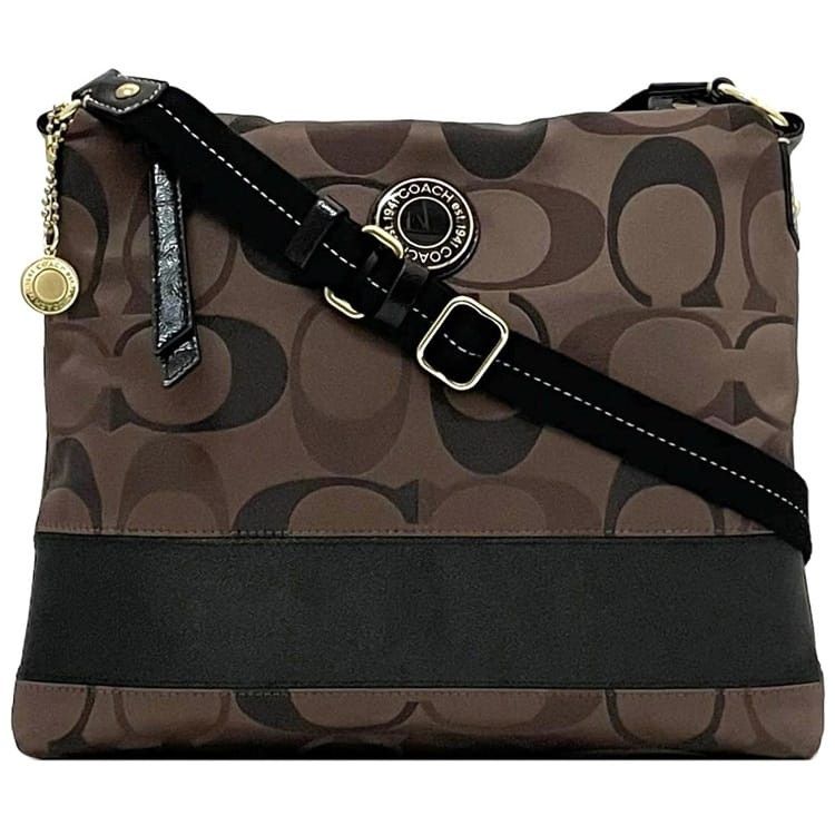 Coach COACH Shoulder Bag Brown Cotton Size ONE SIZE - 1 Thumbnail