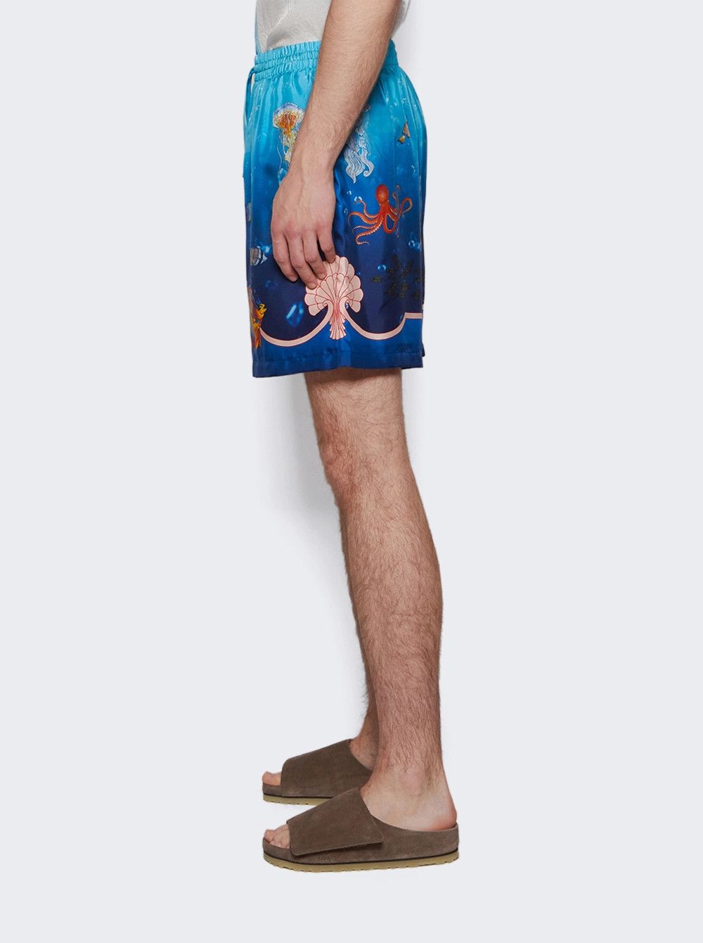 Casablanca o1mle0326 Drawstring Silk Shorts in Multicolor Size US 34 / EU 50 - 4 Thumbnail