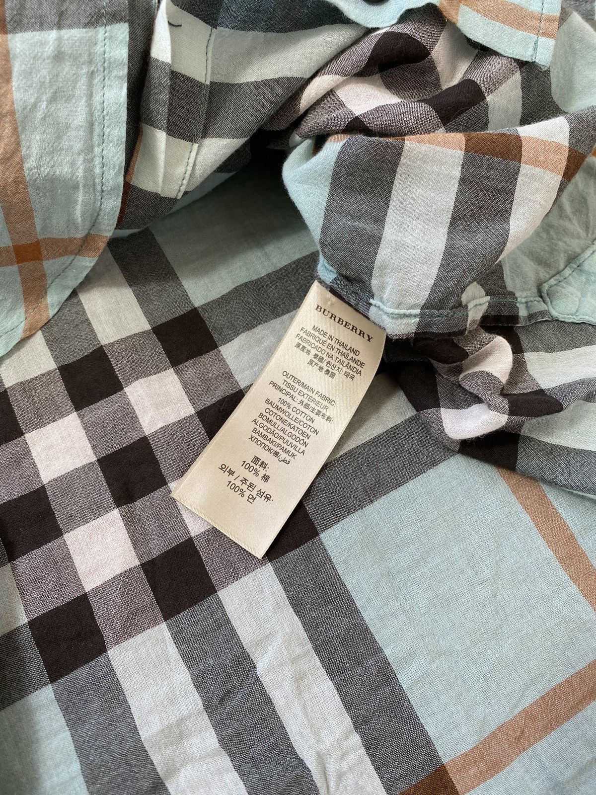Burberry VINTAGE BURBERRY NOVA CHECK MINT SHIRT Size M / US 6-8 / IT 42-44 - 6 Thumbnail