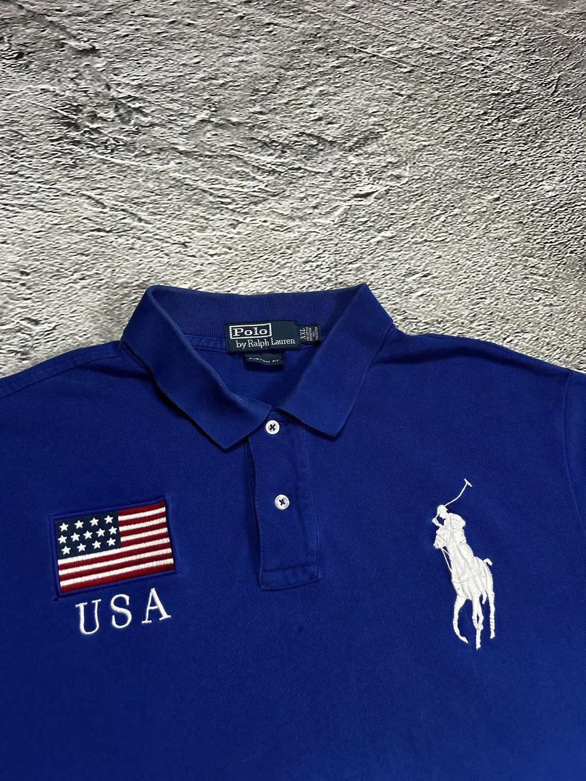 Polo Ralph Lauren × Ralph Lauren × Vintage Chief Keef Polo Ralph Lauren USA vintage shirt blue Size US XXL / EU 58 / 5 - 2 Thumbnail
