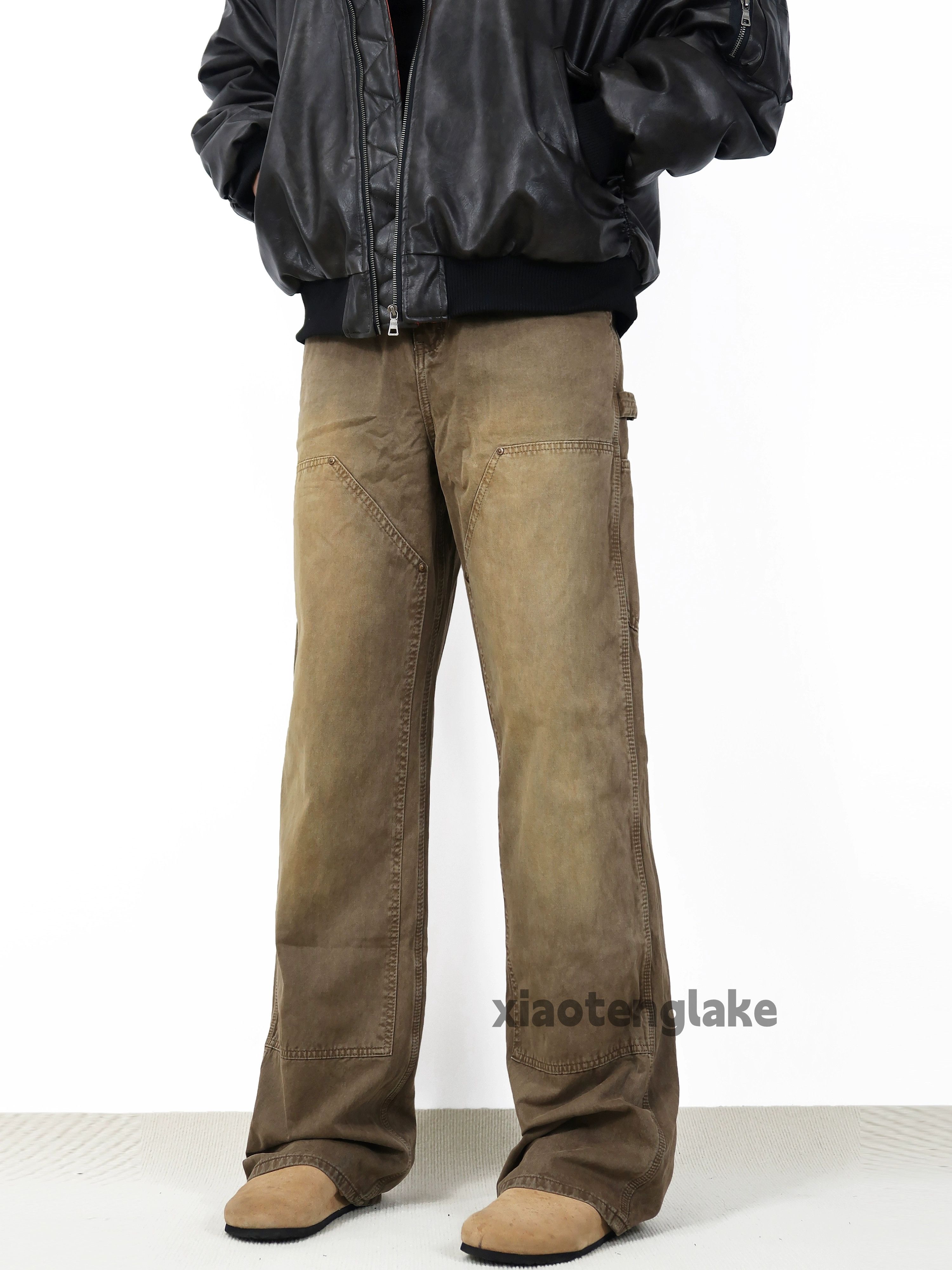 Designer × Japanese Brand × Vintage Utility dirty rusty washed faded loose baggy carpenter pants Size US 32 / EU 48 - 1 Thumbnail