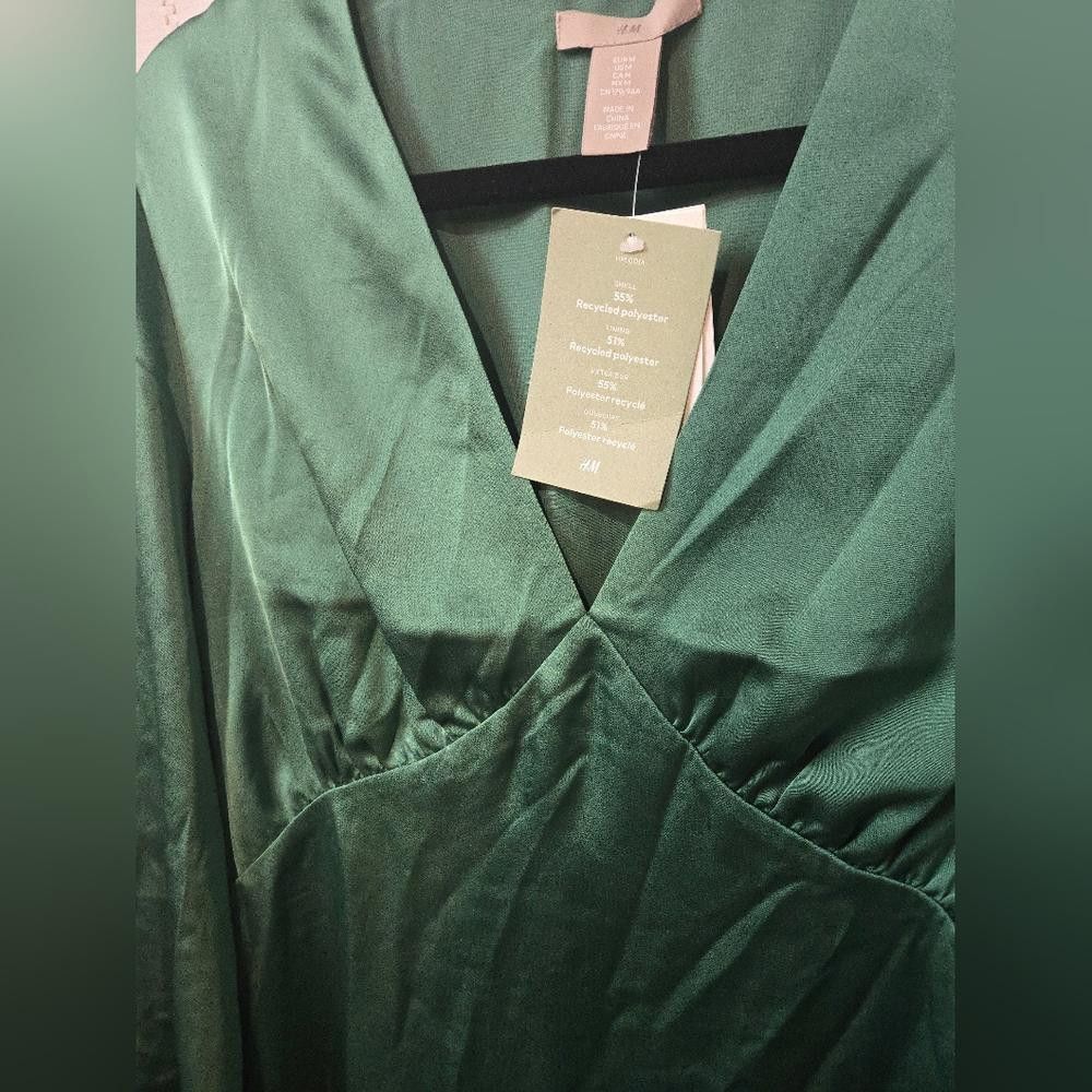 H&M H&M Elegant Green Dress Size M / US 6-8 / IT 42-44 - 5 Thumbnail