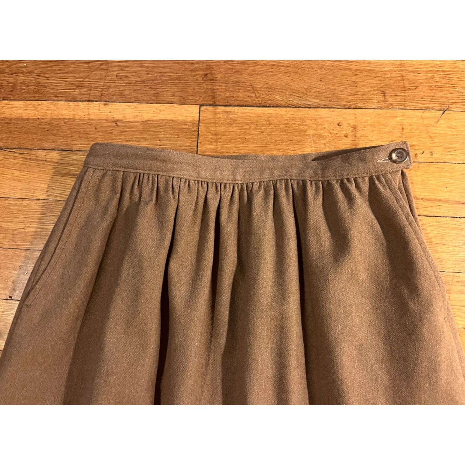 Pendleton VINTAGE Pendleton Wool Pencil Skirt Women’s 10 Brown 60s 1960s Secretary/Geek Mens Girls Womens Hors Size 32" / US 10 / IT 46 - 3 Thumbnail