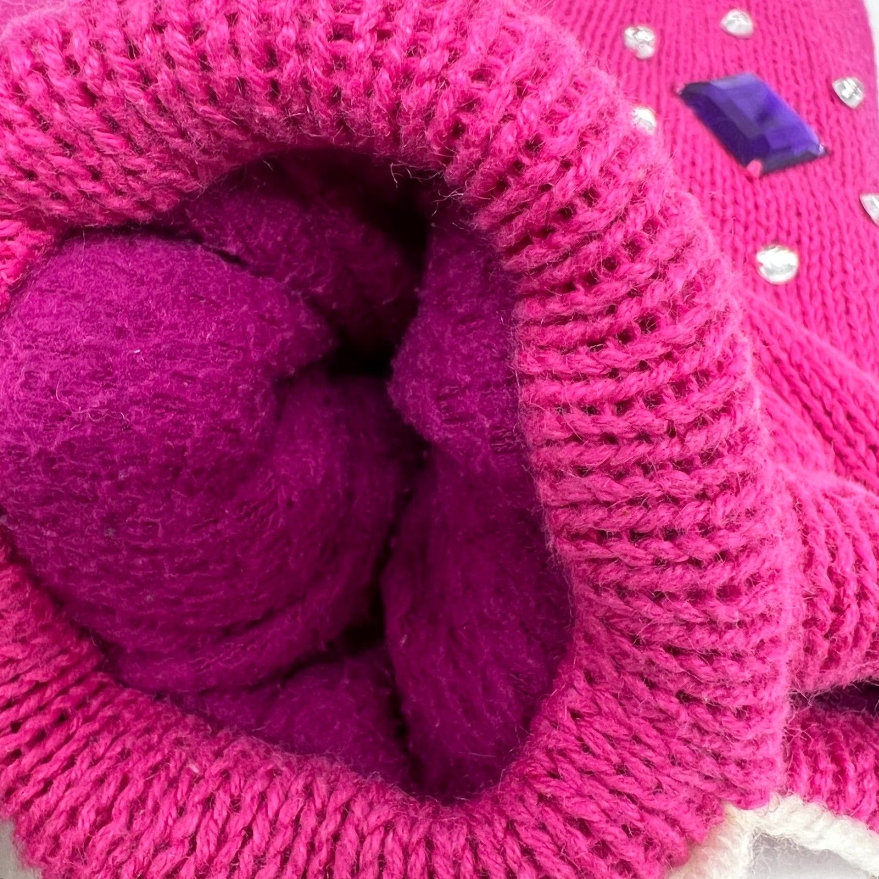 Pinko HANDMADE Mittens Women M Multicolor Recycled Acrylic Fleece Lining Fall Winter Size M / US 6-8 / IT 42-44 - 4 Thumbnail