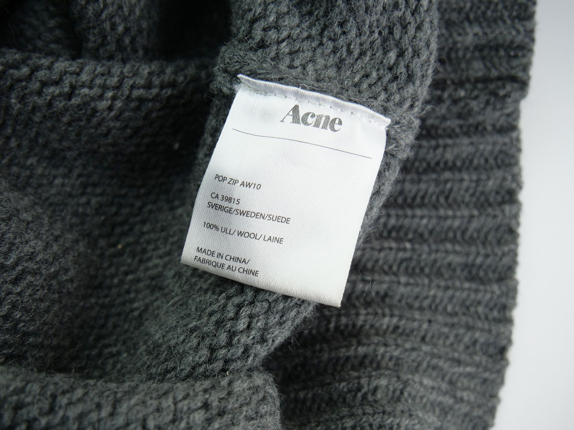 Acne Studios Acne Studios zip wool sweater Size US S / EU 44-46 / 1 - 6 Thumbnail