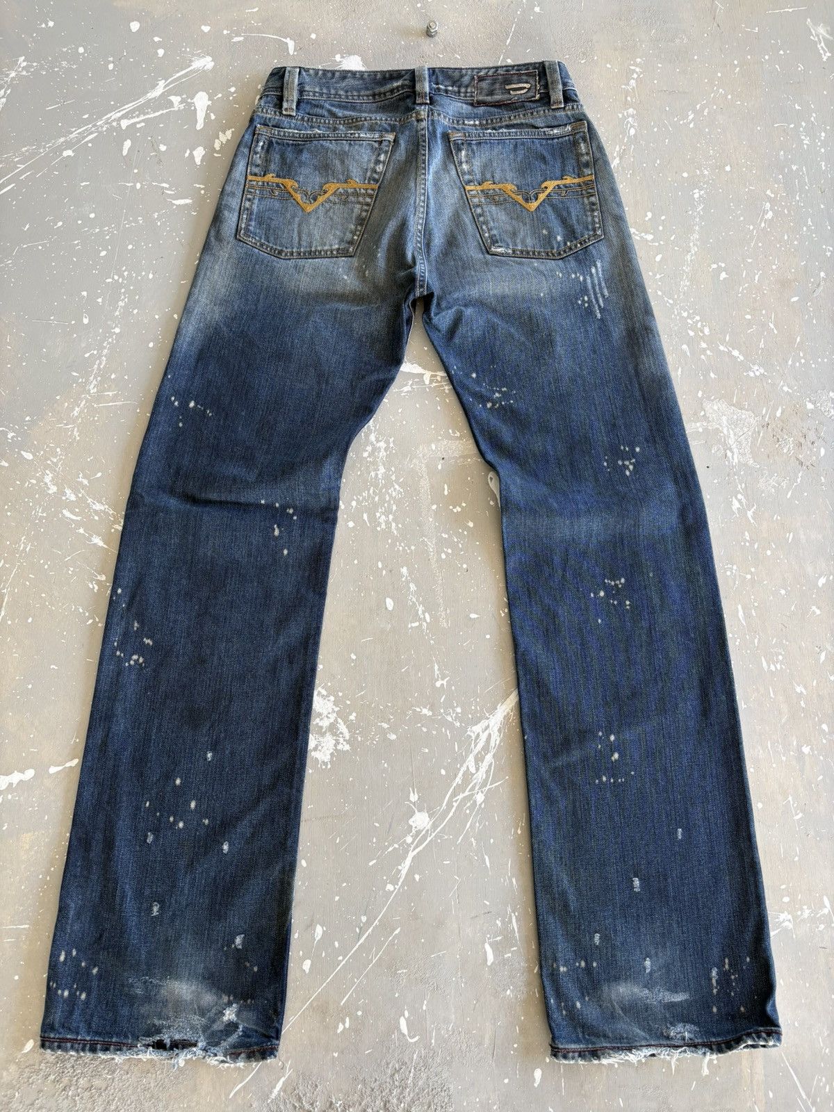 Diesel Vintage Distressed Diesel Acid Wash Denim Jeans Pants Size US 30 / EU 46 - 3 Thumbnail