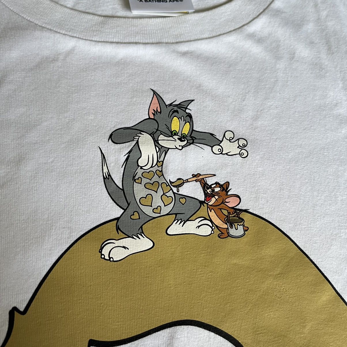 Bape RARE A Bathing Ape Bape x Tom and Jerry Painting Graphic Tee Size US XL / EU 56 / 4 - 4 Thumbnail