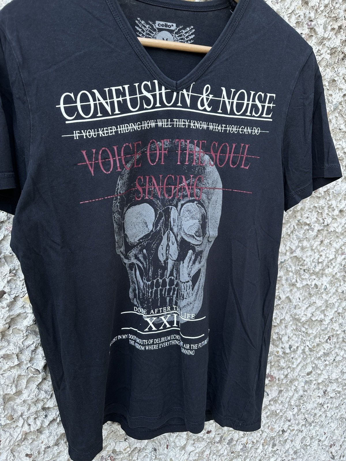 Affliction × Vintage Vintage y2k 2000s skull drippy tee T-shirt Size US M / EU 48-50 / 2 - 3 Thumbnail