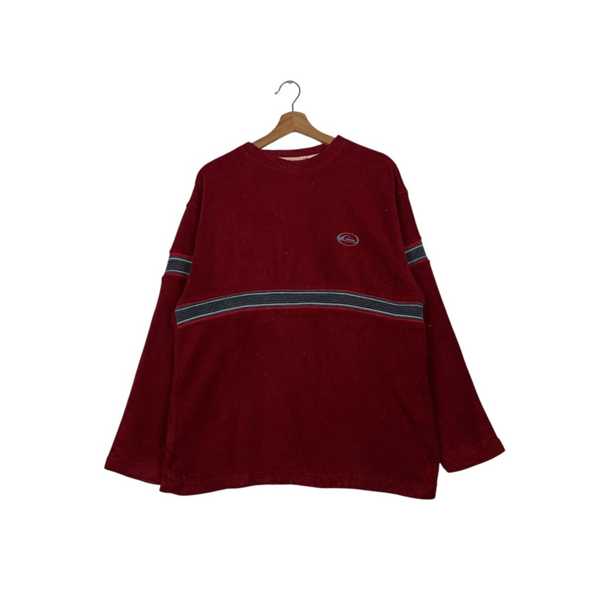 Quiksilver QUIKSILVER Pullover Red Fleece Crewneck Sweater #1585-C71 Size US L / EU 52-54 / 3 - 1 Thumbnail