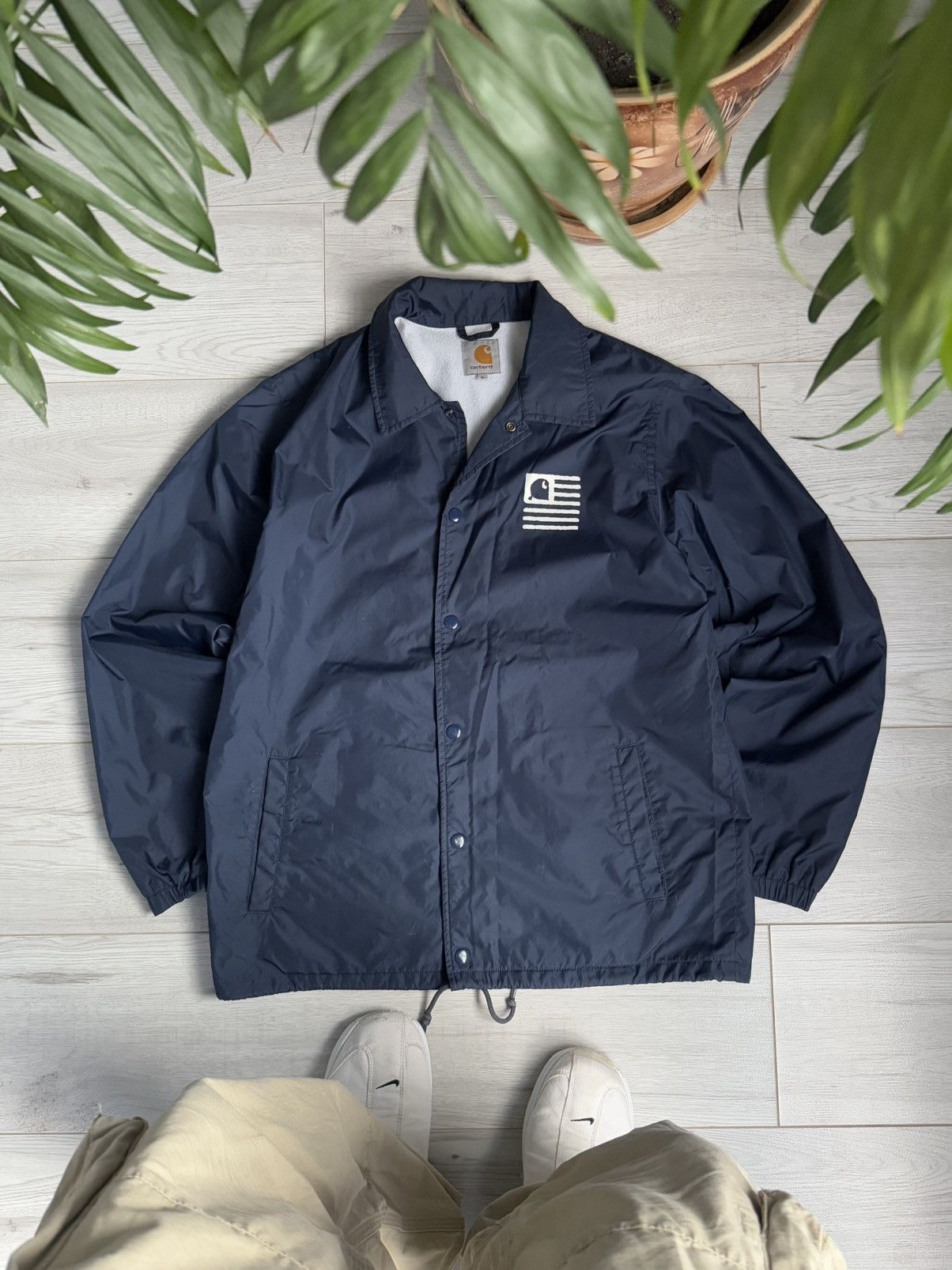 Carhartt × Vintage Vintage Carhartt nylons couch jacket Size US M / EU 48-50 / 2 - 1 Thumbnail