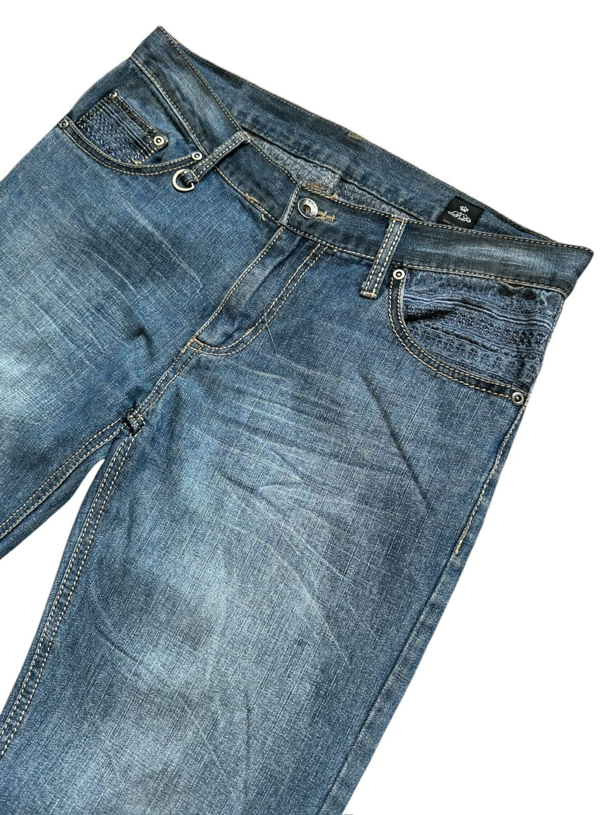 semanticdesign 2013FW Semanticdesign - jrock sashiko skull jeans Size US 32 / EU 48 - 4 Thumbnail
