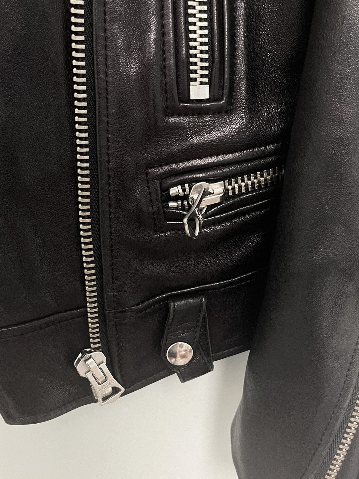 Acne Studios Leather biker jacket. Small 36 Size S / US 4 / IT 40 - 8 Thumbnail