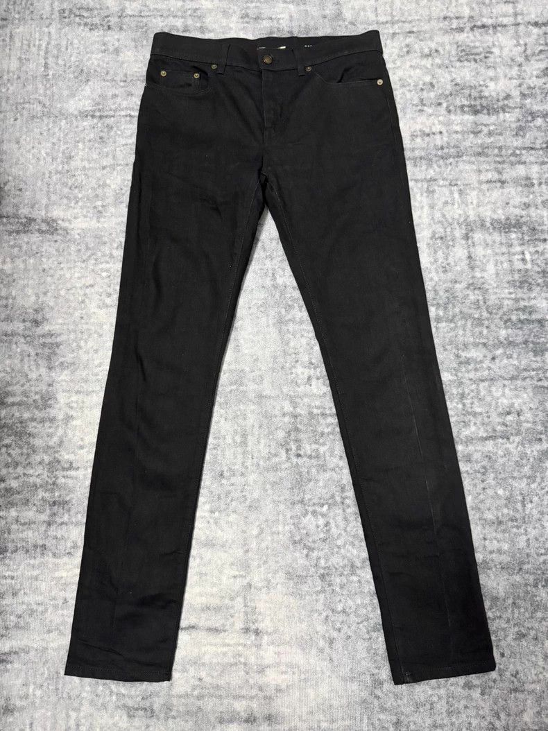 Saint Laurent Paris Saint Laurent Paris 18ss Stretch Black Foundation Jeans Nex Size US 31 - 1 Thumbnail