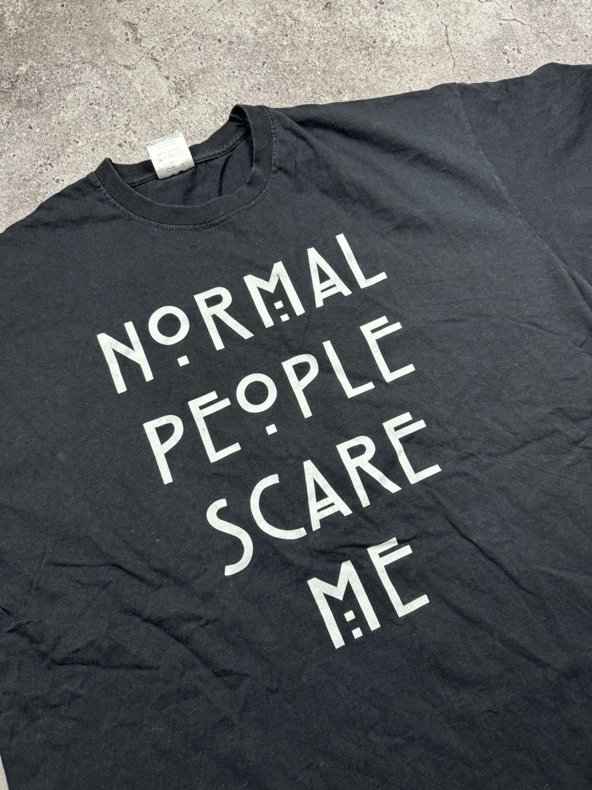Vintage Vintage 2000s Y2K Normal People Scare Me Humor T Shirt Funny Size US XXL / EU 58 / 5 - 2 Thumbnail