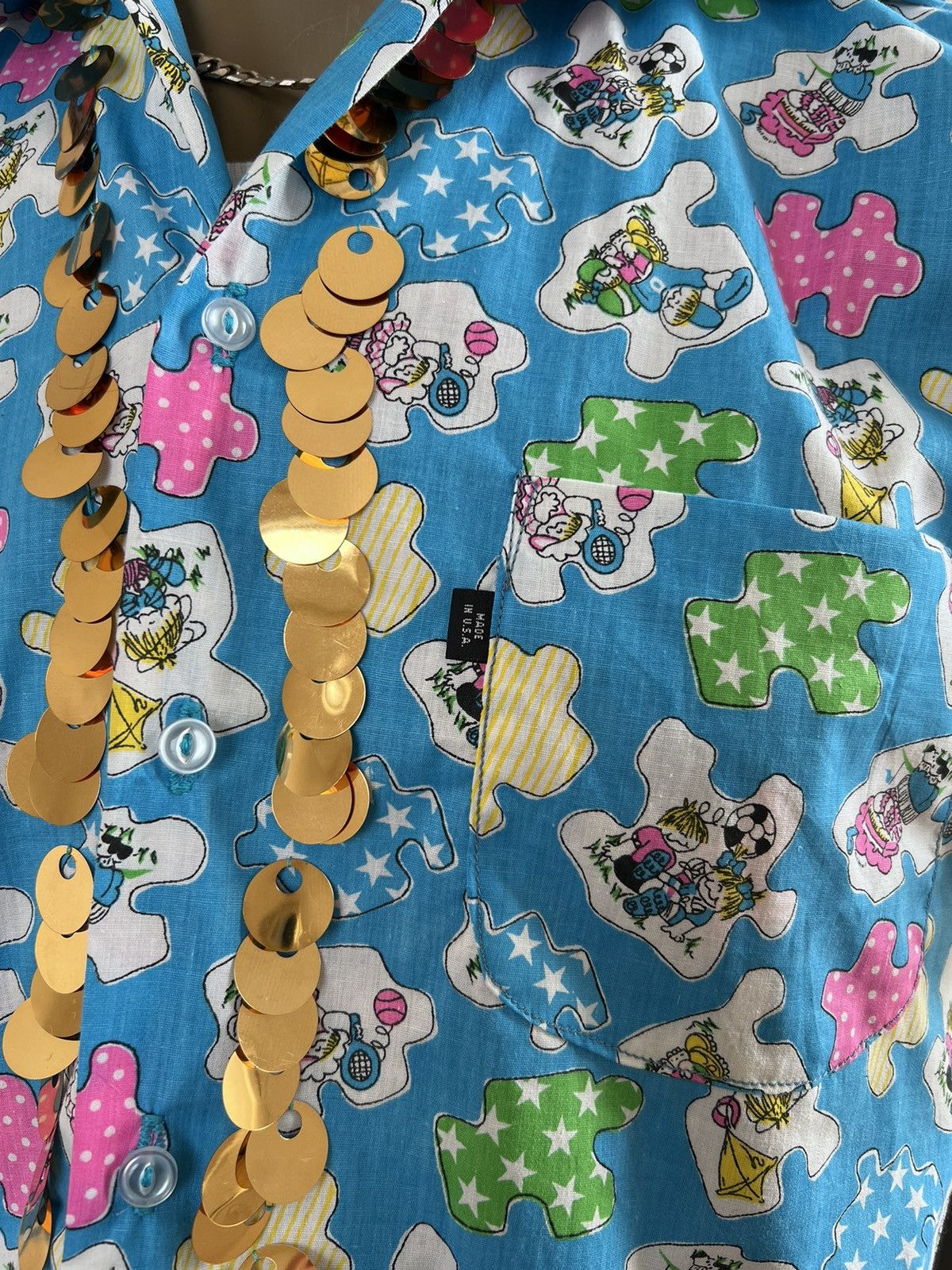 Other Sequin puzzle Shirt L by Anna Herman USA Size US L / EU 52-54 / 3 - 6 Thumbnail