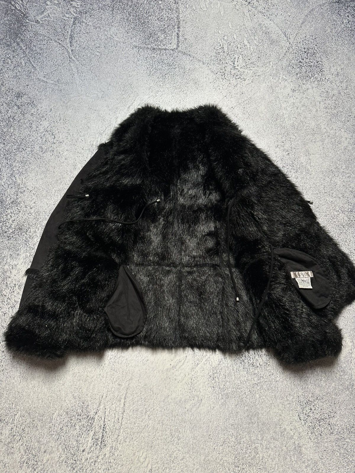 If Six Was Nine Vintage 90s Balmain Faux Fur Coat Women Y2K Awant Garde Size S / US 4 / IT 40 - 4 Thumbnail