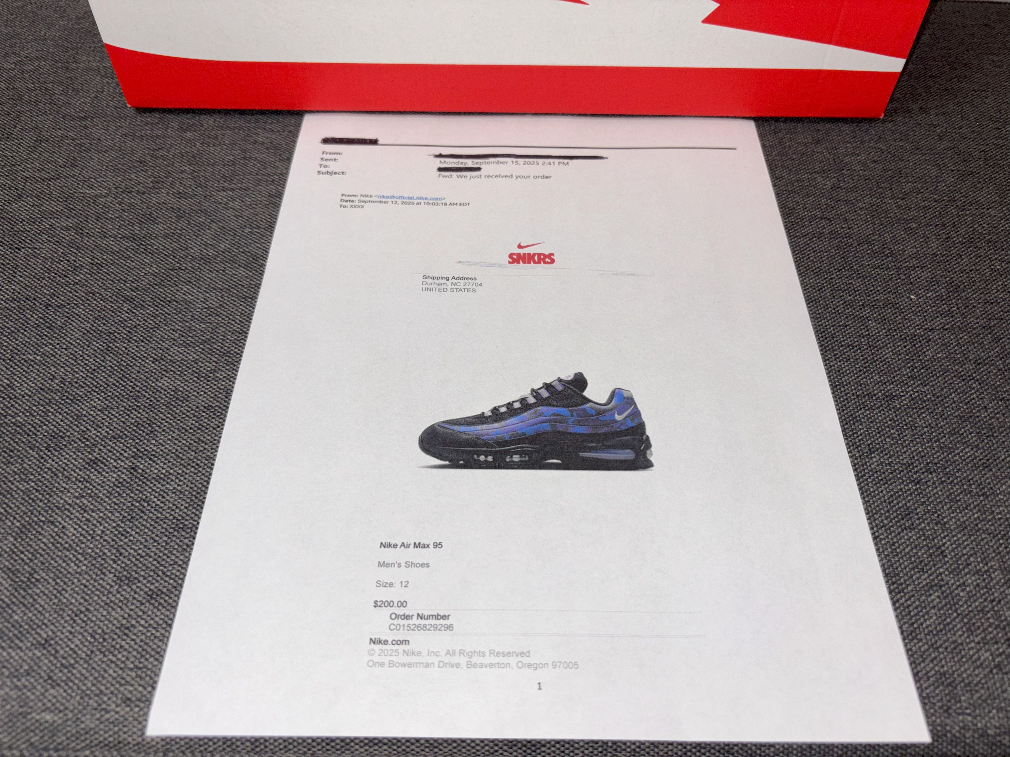 Nike Nike Air Max 95 OG Big Bubble Court Purple Camo HQ1973-500 Size US 12 / EU 45 - 14 Thumbnail