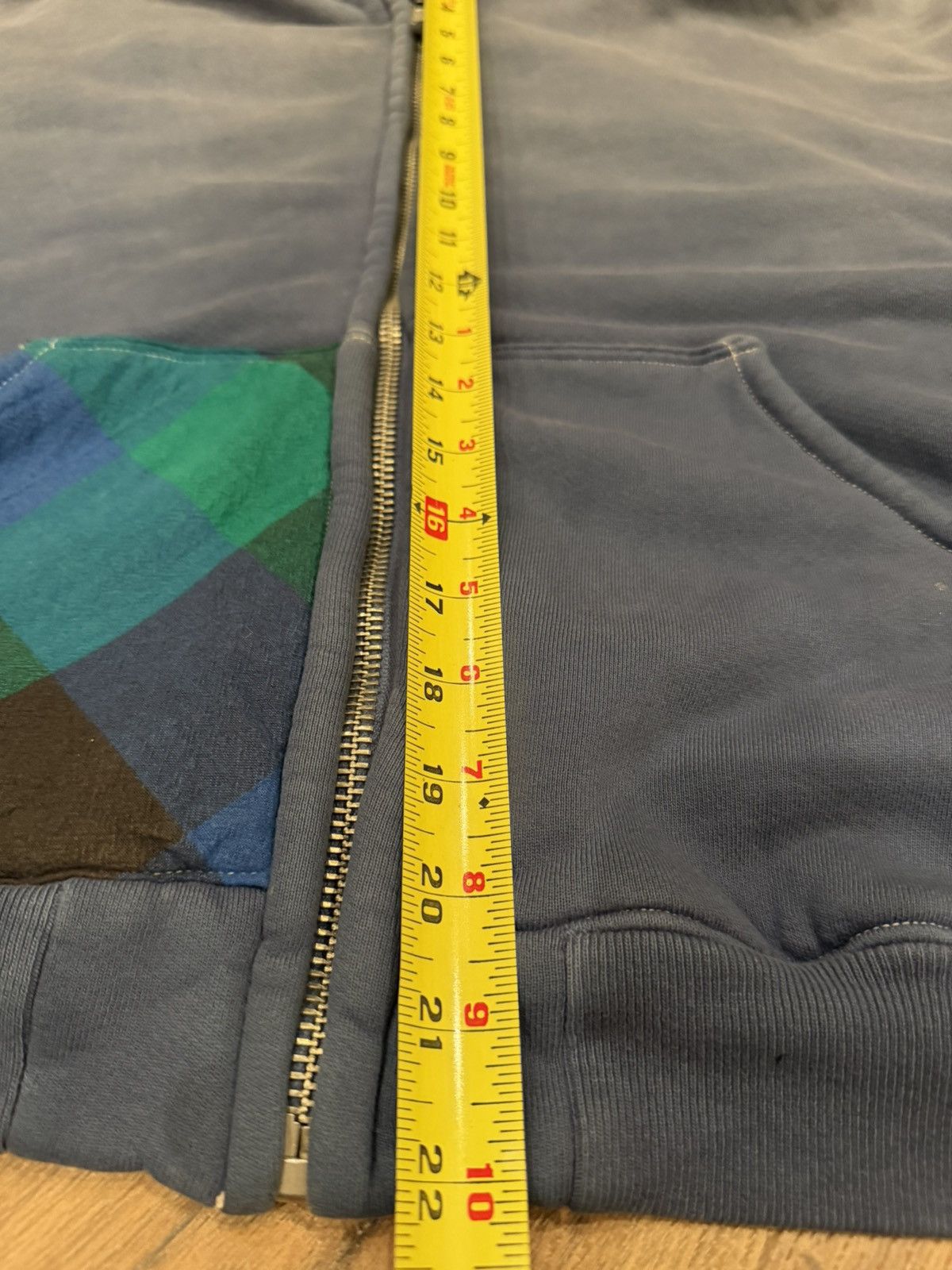 ERL ERL Blue Plaid zip up patch work Size US M / EU 48-50 / 2 - 8 Thumbnail