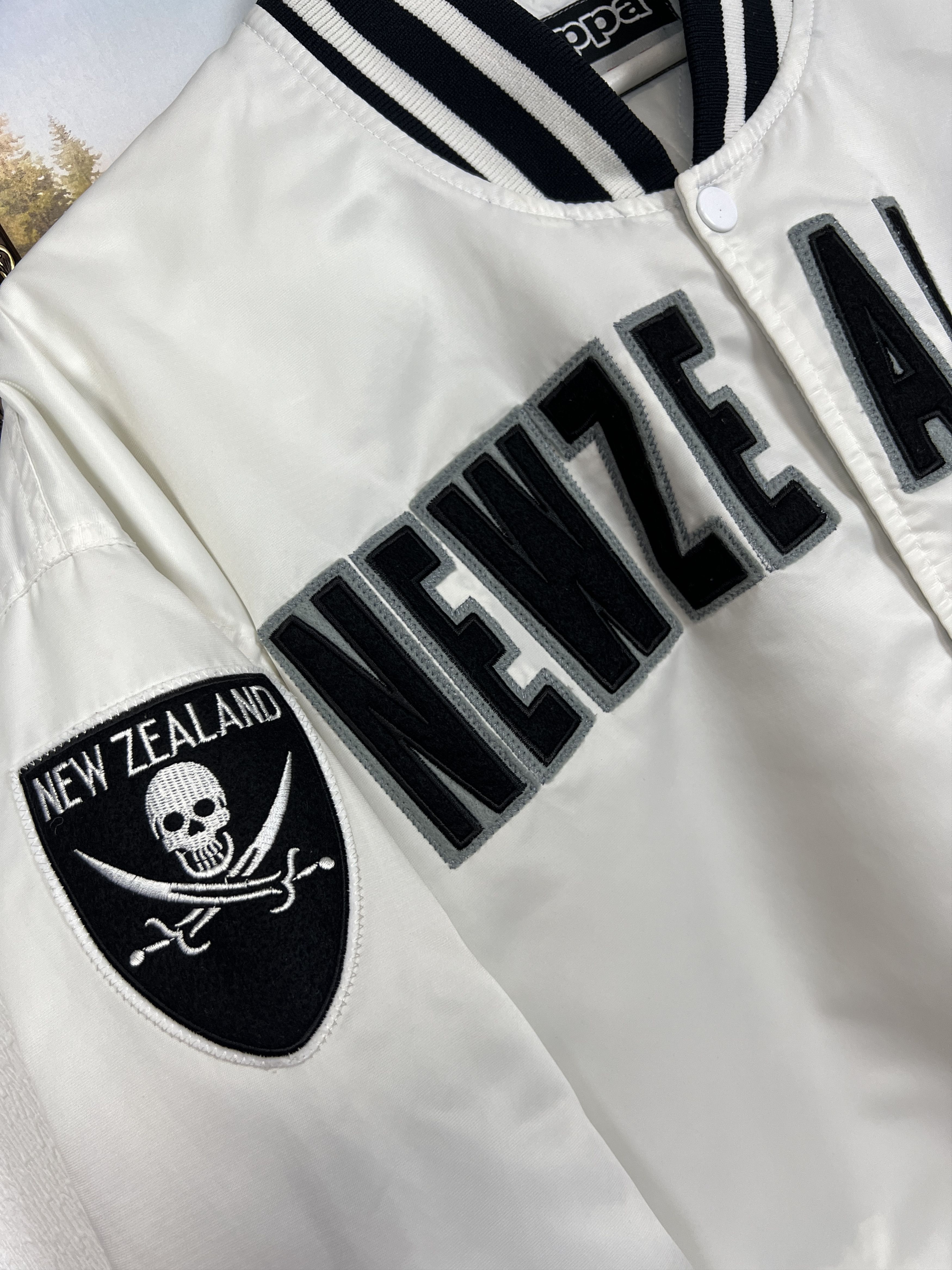 Kappa Vintage Kappa New Zealand Satin Jacket Bomber National Size US XXL / EU 58 / 5 - 6 Thumbnail