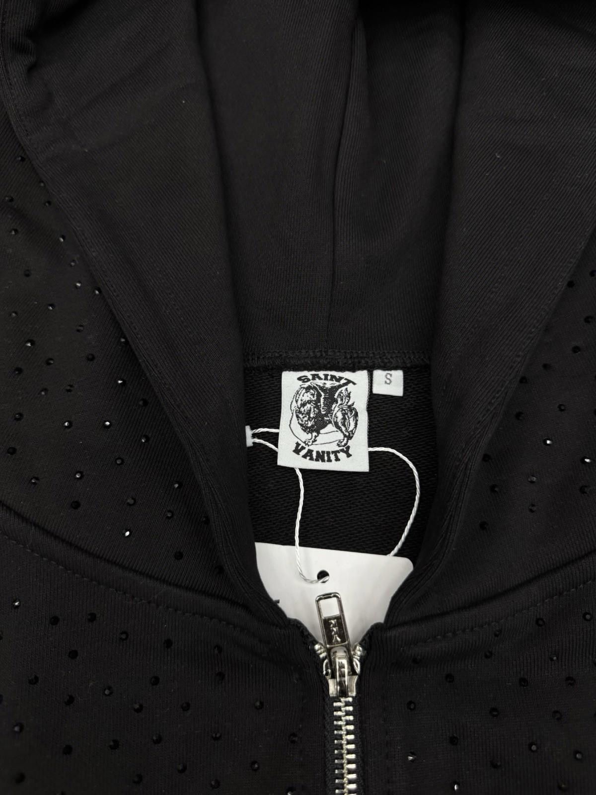 Saint Vanity Size Small - Saint Vanity Hoodie Black Rhinestone Zip Up Size US S / EU 44-46 / 1 - 7 Thumbnail