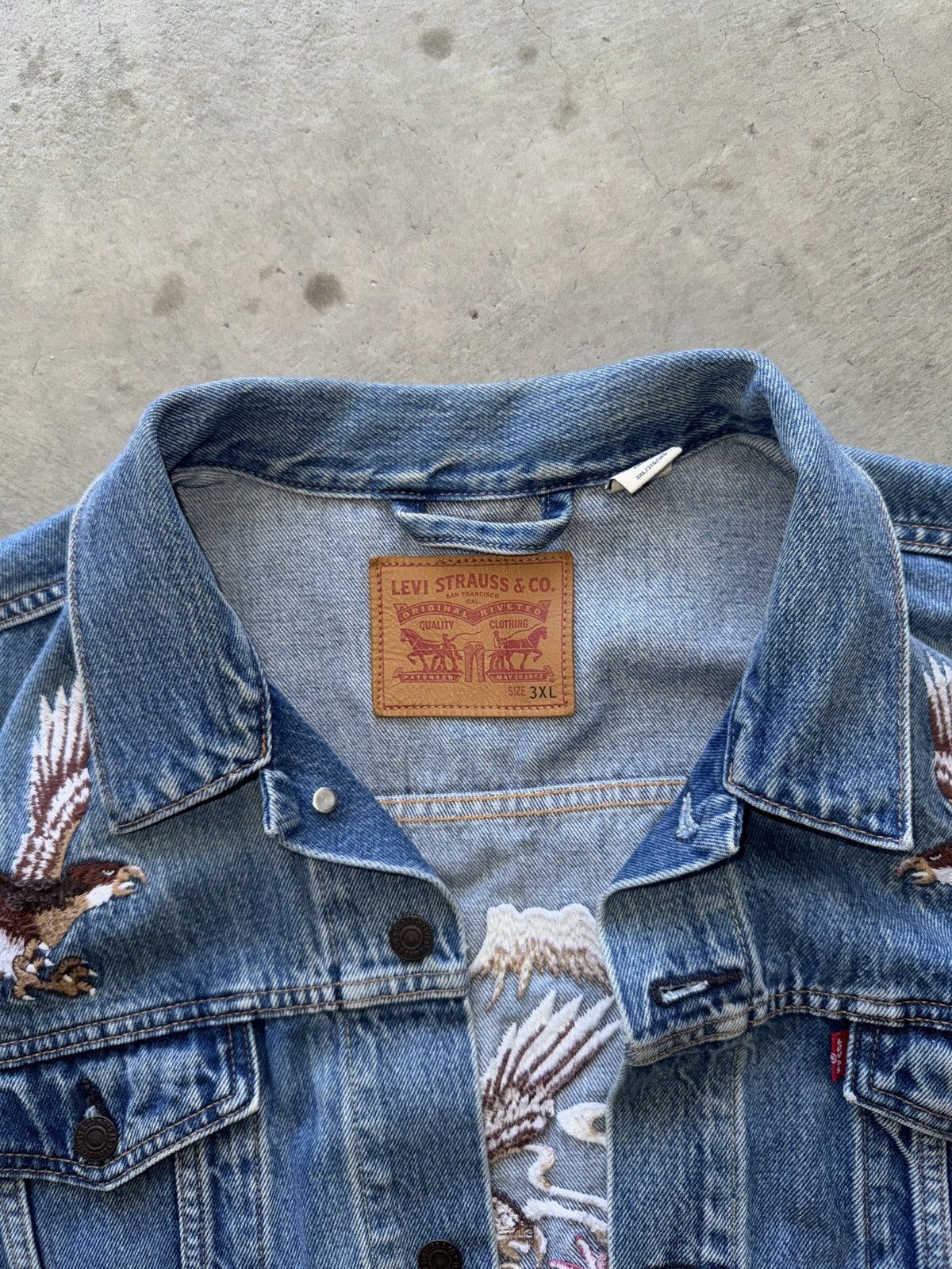 Levi's Levi’s Japan Embroidered Denim Jacket Size US XXL / EU 58 / 5 - 8 Thumbnail