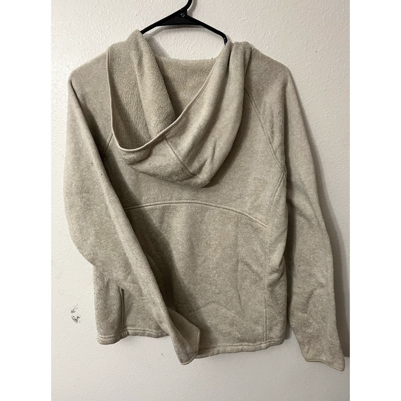 Avalanche Avalanche Hoodie Women’s Size Medium Beige Solid Fleece Zip Pullover Long Sleeve High Neck Regular imitates Activewear Skiing Walking Womens Size M / US 6-8 / IT 42-44 - 3 Thumbnail