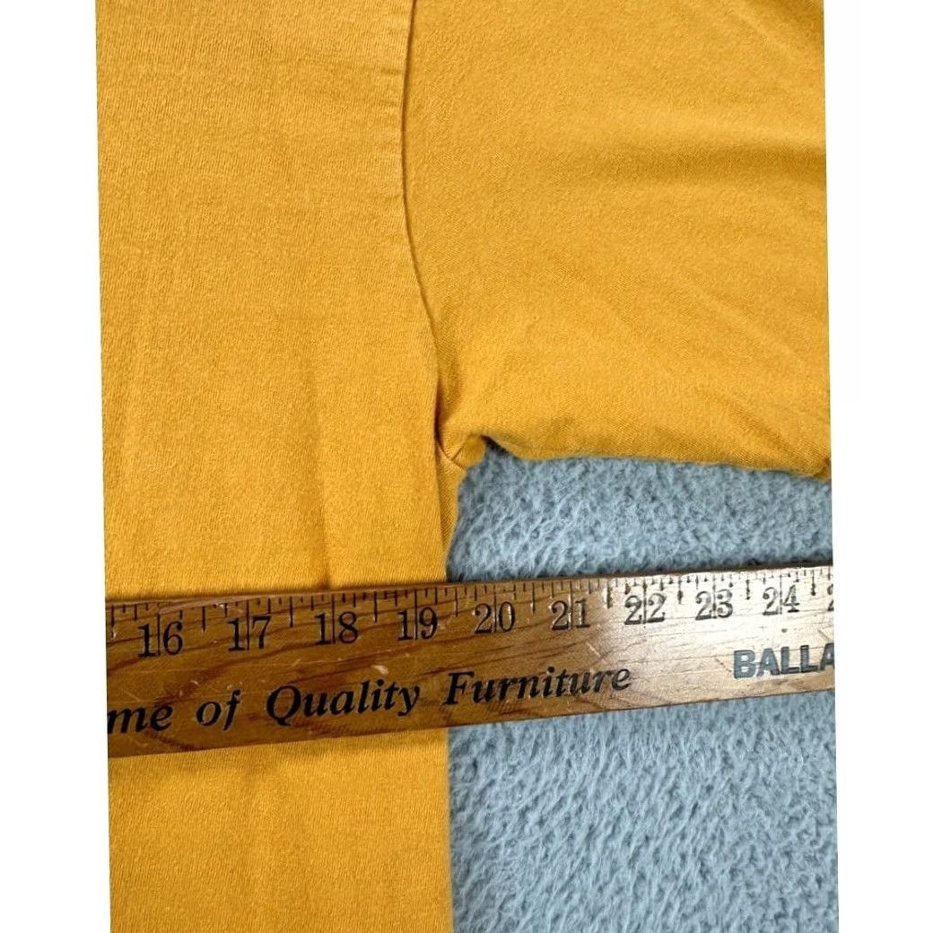 Harley Davidson Harley-Davidson T-Shirt Adult Large Yellow Cotton Graphic Tee Made In USA Mens Size US L / EU 52-54 / 3 - 7 Thumbnail