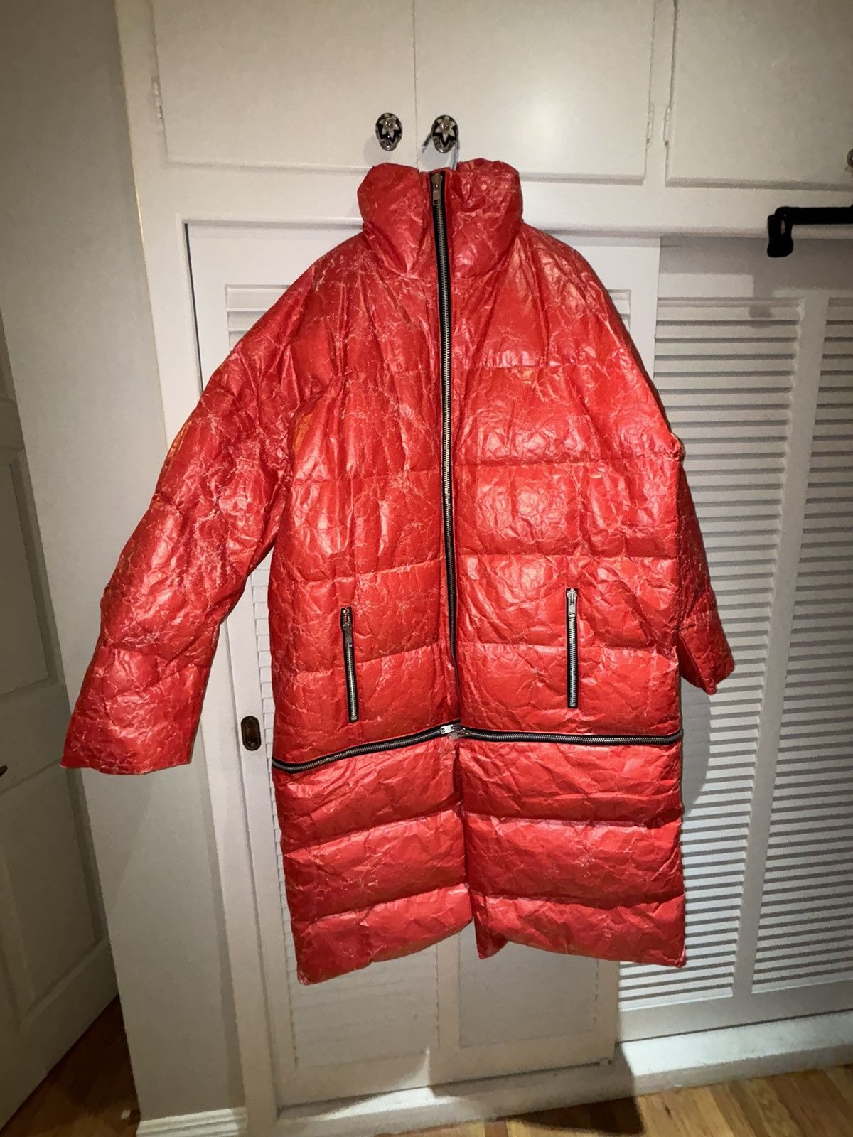 UEG Ueg red goose down jacket medium large made in Poland Size US L / EU 52-54 / 3 - 1 Thumbnail