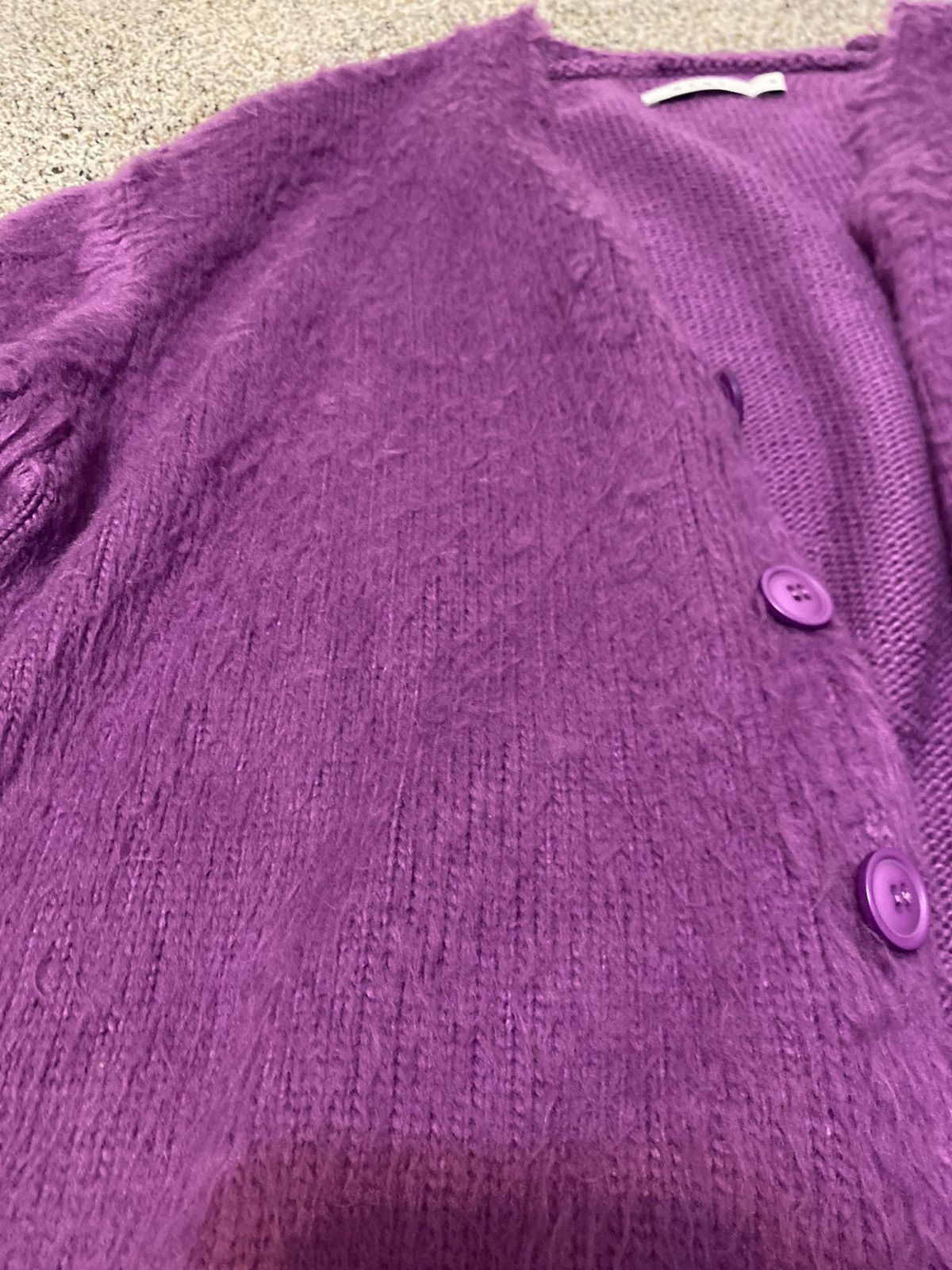 MNML Korean Pink/Purple Fuzzy Cardigan Size US M / EU 48-50 / 2 - 3 Thumbnail