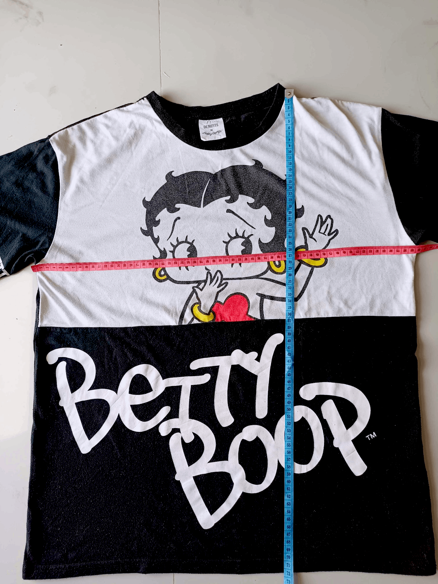 Cartoon Network × Japanese Brand × Vintage VINTAGE BETTY BOOP X DENIFITS T-SHIRT Size US XL / EU 56 / 4 - 13 Thumbnail