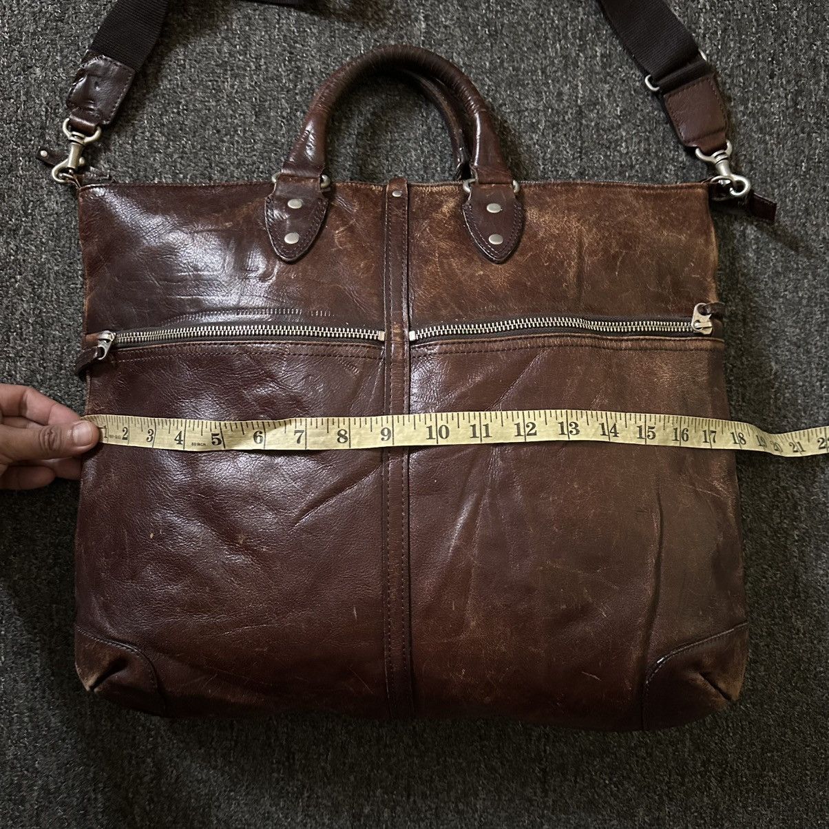 Japanese Brand ARTBERG JAPAN 2 WAY LEATHER BAG Size ONE SIZE - 12 Thumbnail