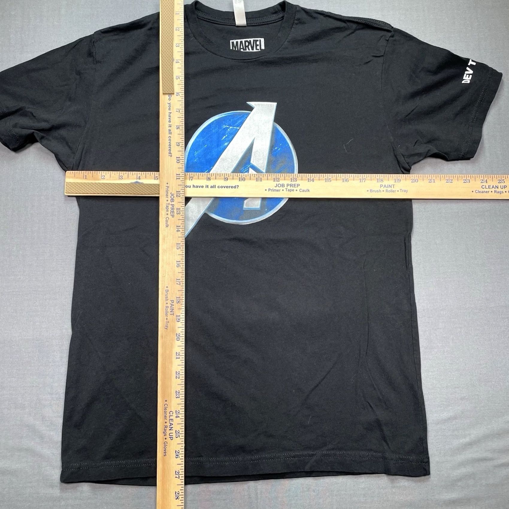 Vintage Marvel Avengers Shirt Men’s Medium 2019 Marvel Dev Team Game Tee Staff Crew Black M Mens T-Shirt Size US M / EU 48-50 / 2 - 4 Thumbnail