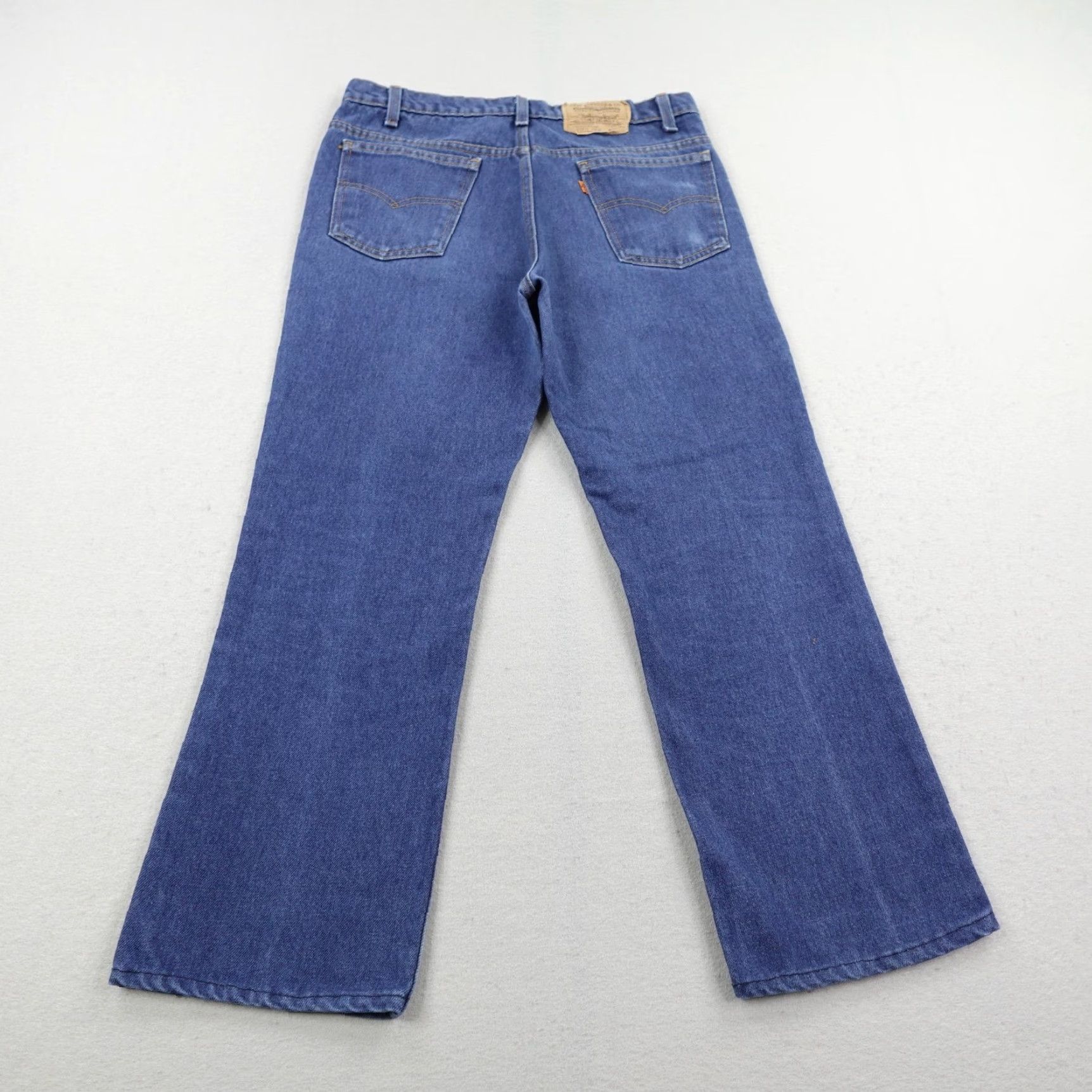 Levi's VINTAGE Levi's Jeans Mens 34x28 Bootcut Blue Denim Orange Tab 20516 0914 Faded 70s 80s Shirt/N/A? Size US 34 / EU 50 - 6 Thumbnail