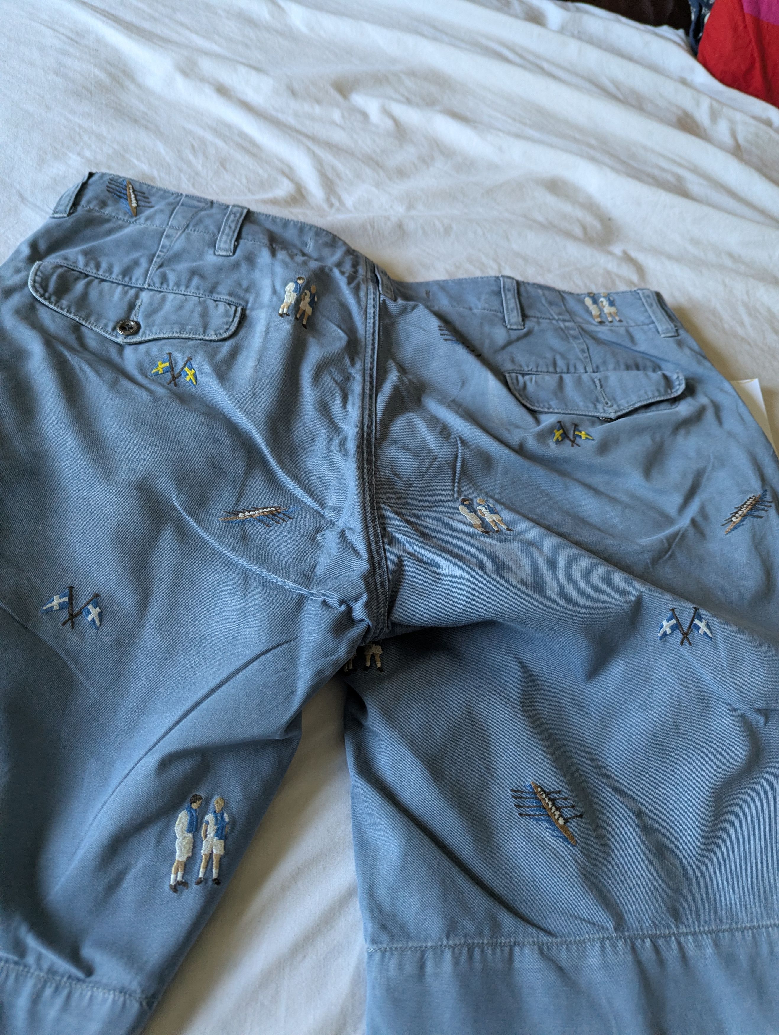 Polo Ralph Lauren Vintage Preppy Short Size US 35 - 5 Thumbnail