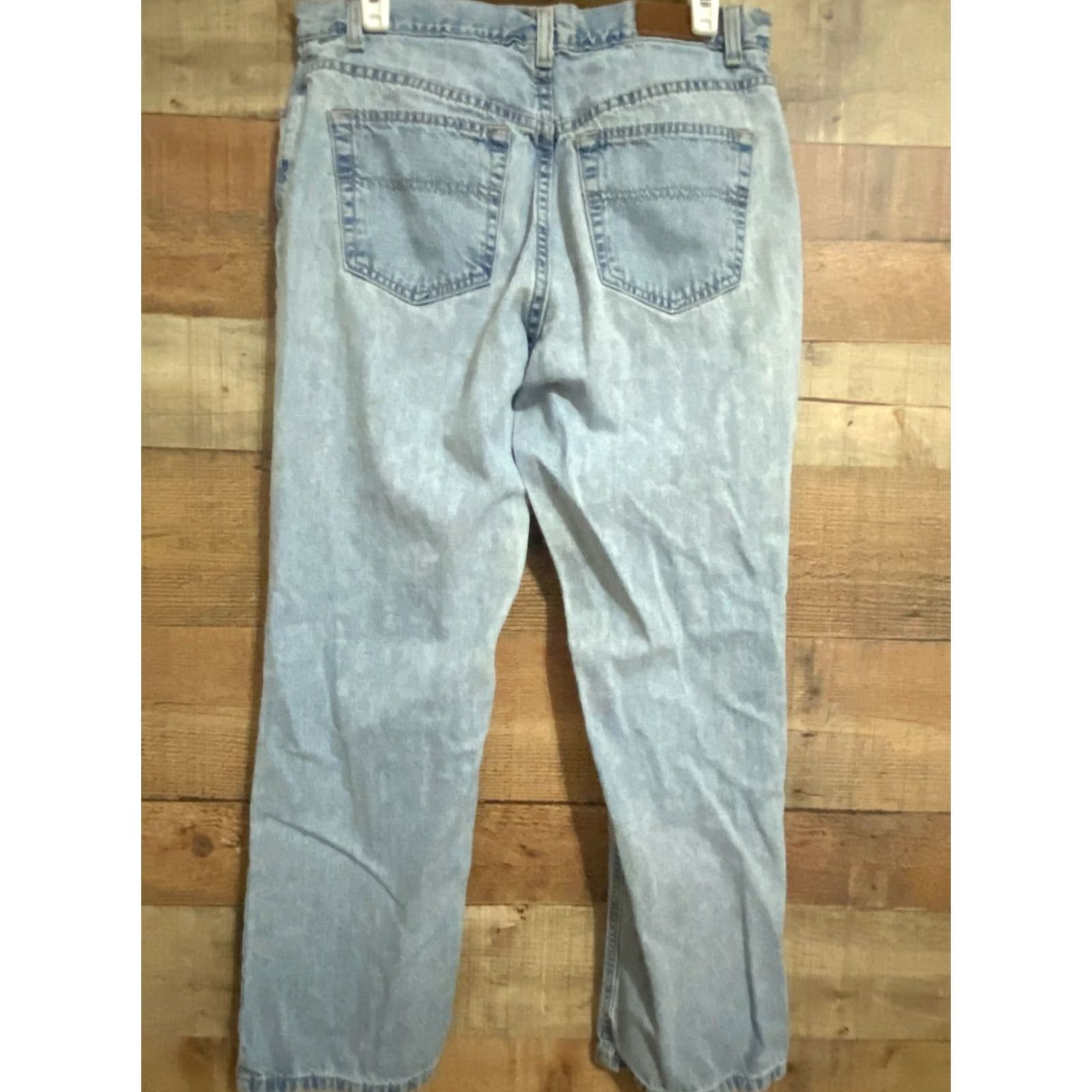 Tommy Hilfiger VINTAGE Tommy Hilfiger Jeans Tommy Hilfiger Vintage High Rise Mom Jeans Straight Leg Size 10 Denim 5-Pocket Design Blue Hipster 90s Womens Size 38" / US 16 / IT 52 - 3 Thumbnail