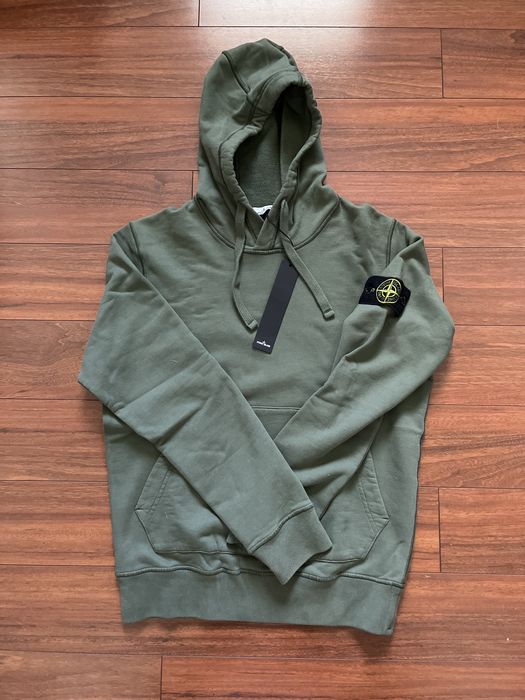 Gray Garment-Dyed Hoodie by Stone Island on Sale