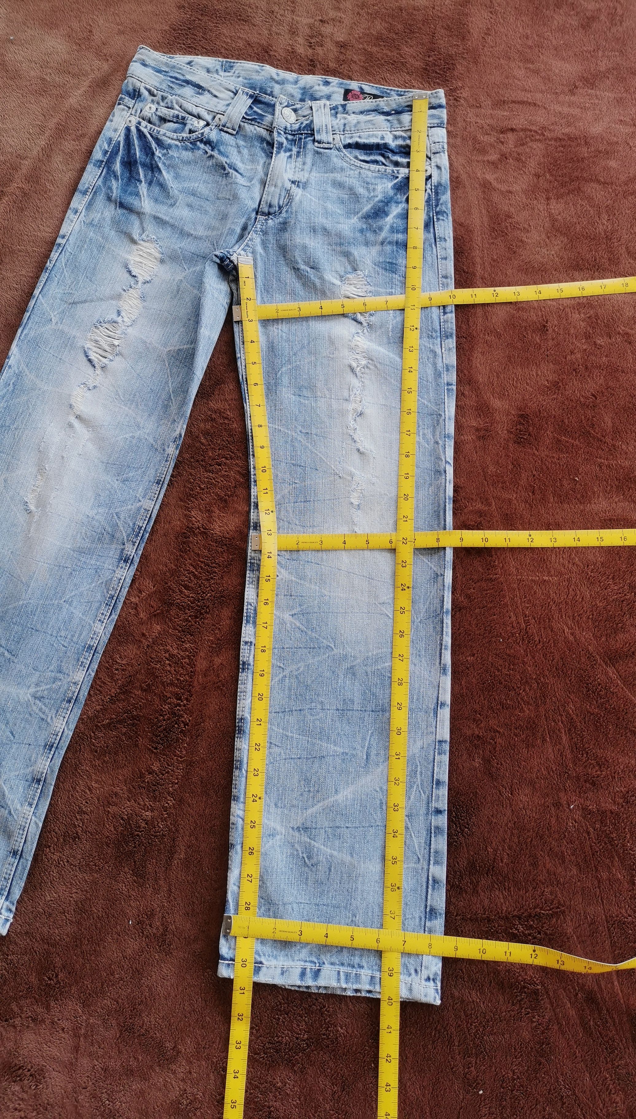 Japanese Brand Avantgarde Oririns Distressed Details Denim Jeans 30'x30.5 Size US 30 / EU 46 - 7 Thumbnail
