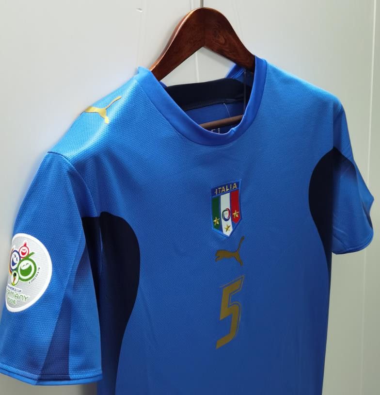 Other 2006 Italy #5 Fabio Cannavaro Jersey Home Size US L / EU 52-54 / 3 - 4 Thumbnail