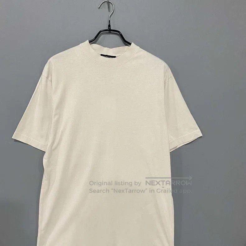 Balenciaga Balenciaga Hem Embroidered Logo Short Sleeve Size US S / EU 44-46 / 1 - 1 Thumbnail