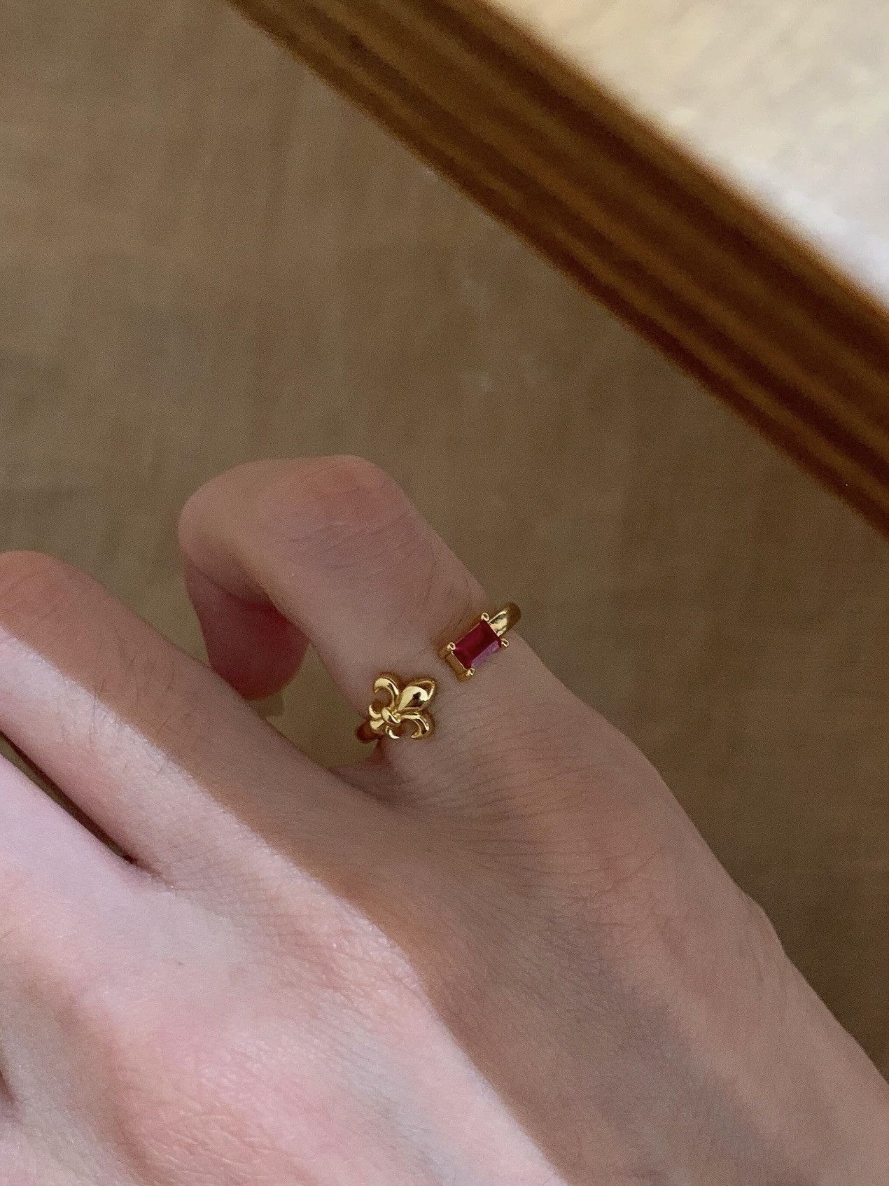 Other Golden Bloom Open Ring Size ONE SIZE - 6 Thumbnail